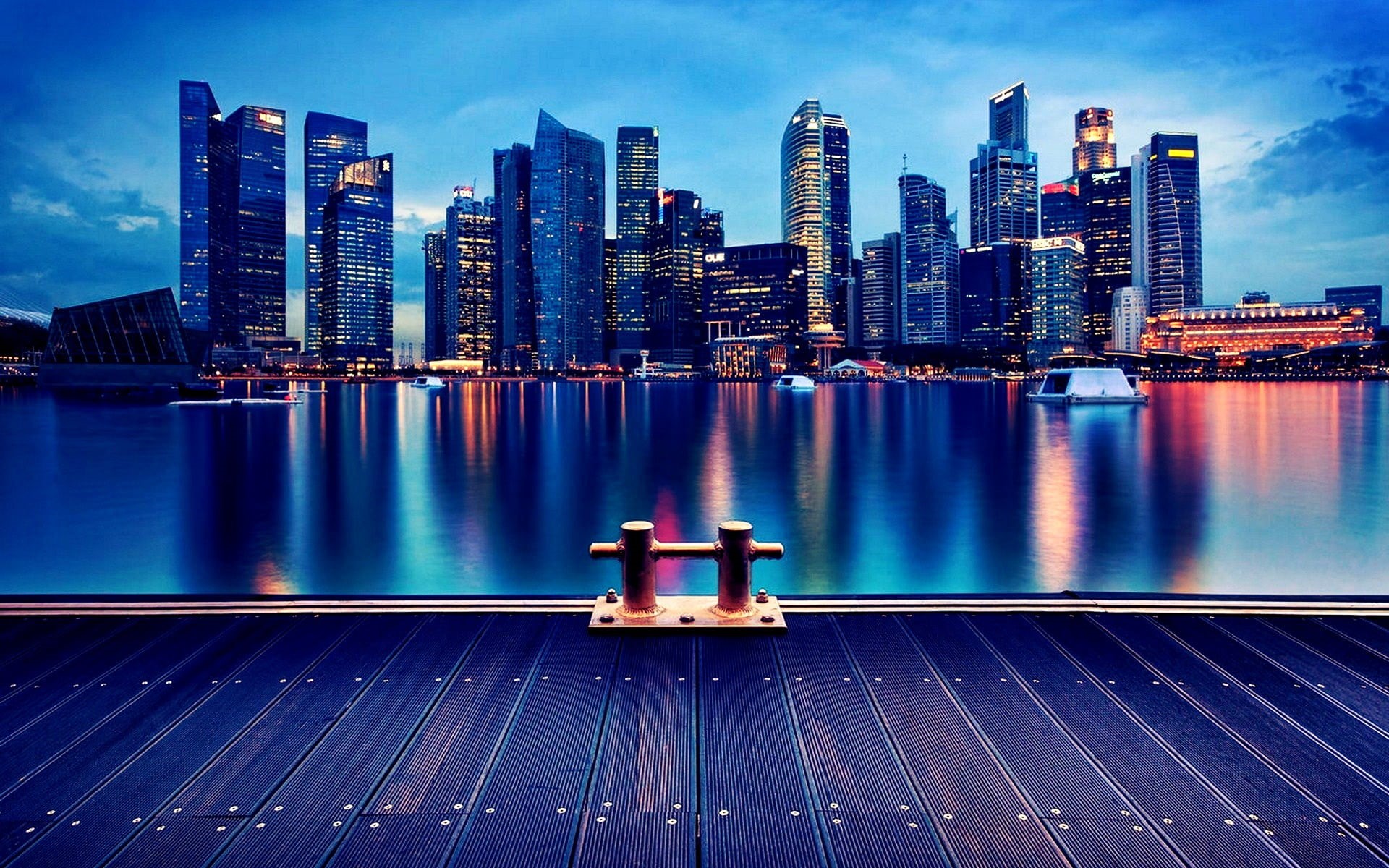 night, high, scenics, travel Destinations, building Exterior, architecture, building, waterfront, sky, wood - Material, lights, buildings, light - Natural Phenomenon, HD Wallpaper