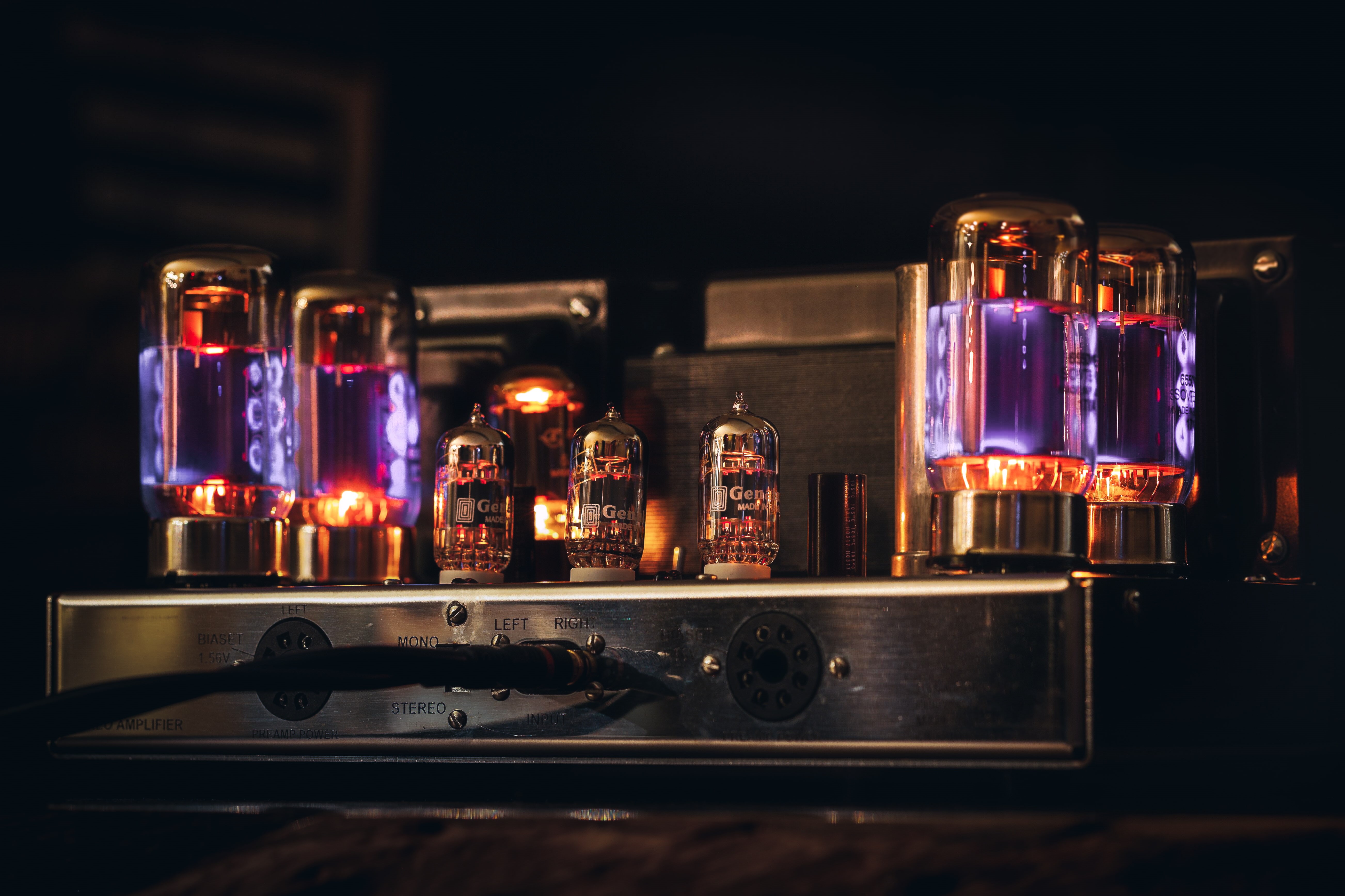 amplifiers, audio, vacuum tube, music, 5K, HD Wallpaper