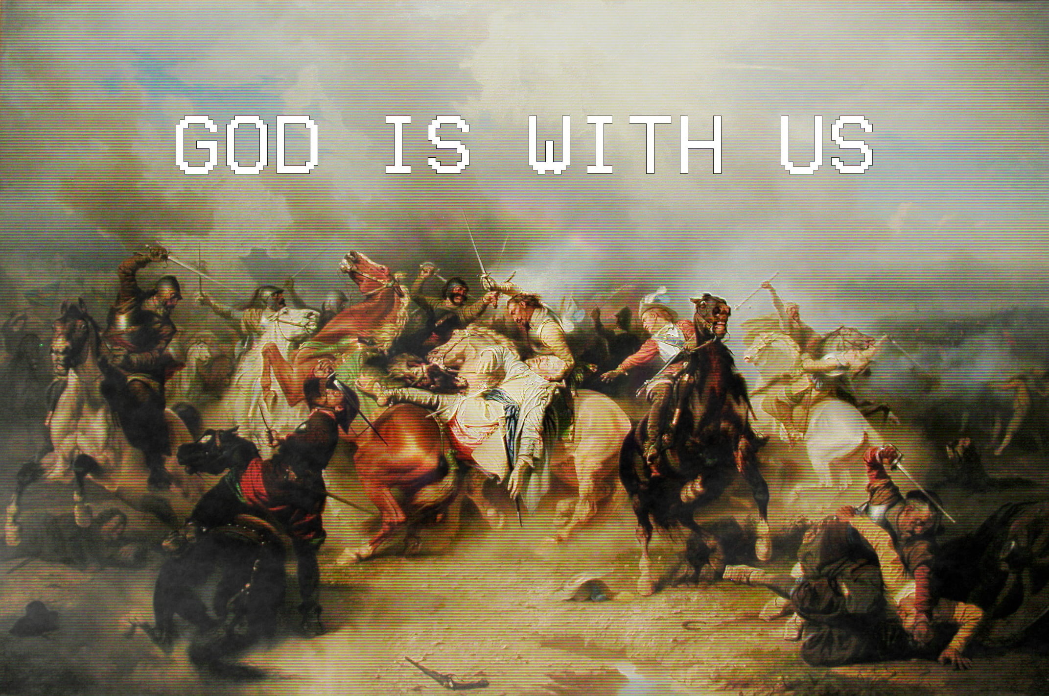 horseman, Europe, fashwave, God, vaporwave, war, 1080P, glitch art, HD Wallpaper