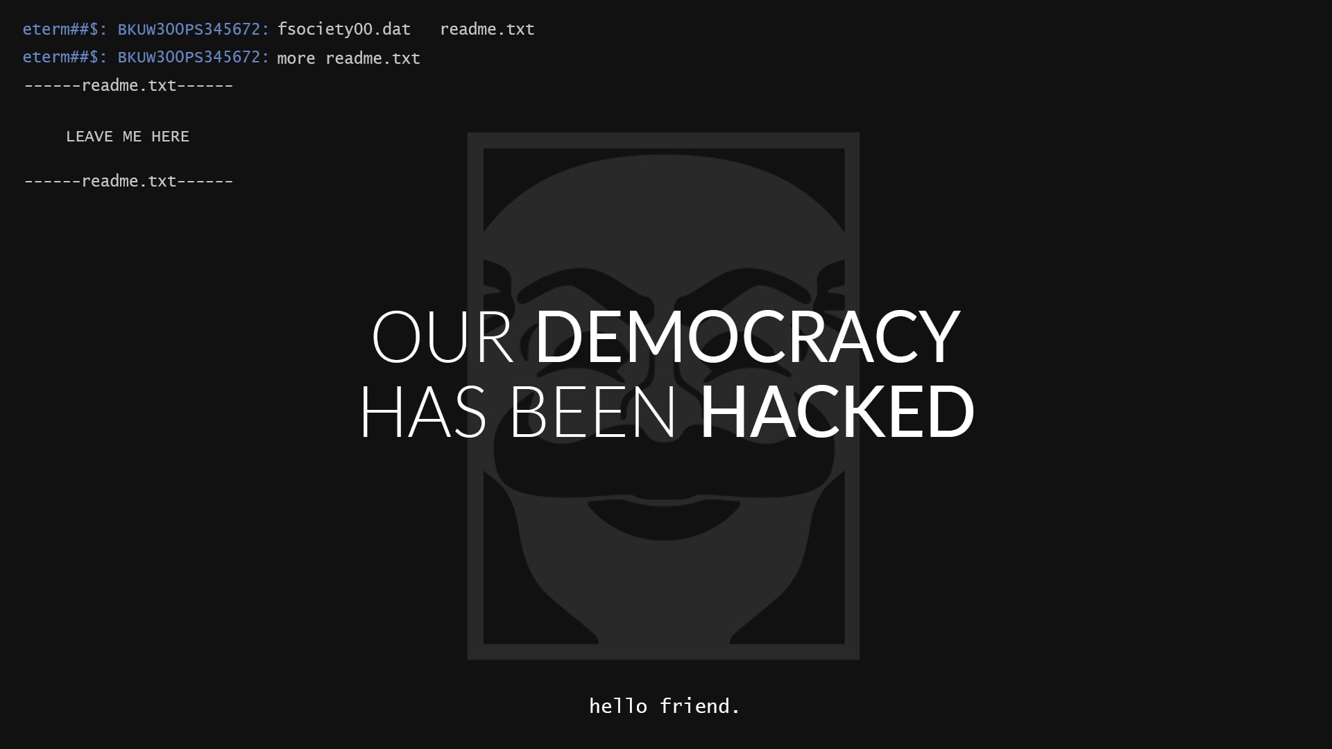 fsociety, 1080P, Mr. Robot, HD Wallpaper