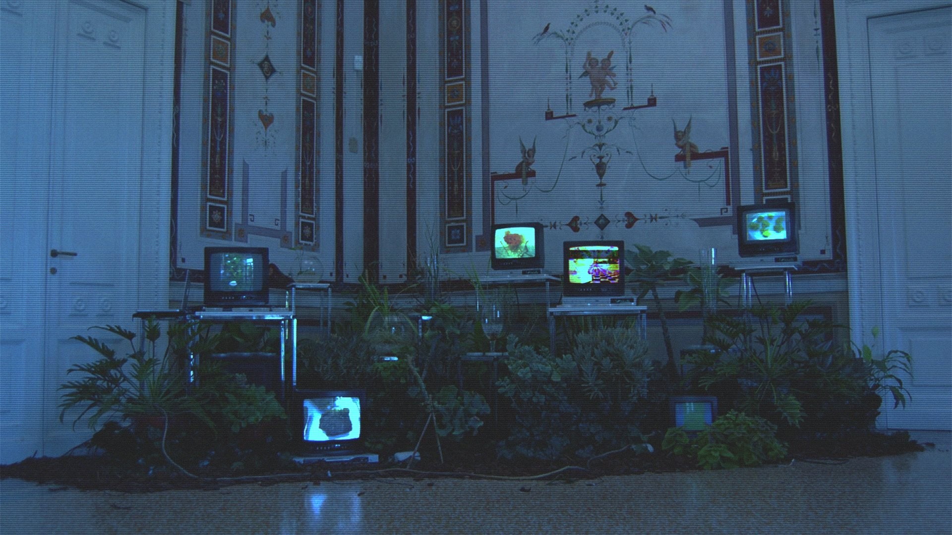 architecture, entrance, leafed, growth, VHS, outdoors, technology, built structure, plant, green, door, building exterior, sign, 1080P, dusk, building, HD Wallpaper