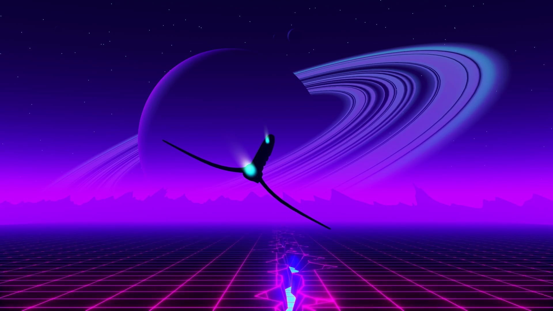 Synth, Sintav, Ship, Vj 80s Synthwave Emotions, By shaihulud, shaihulud, Synthwave, Background, Retrouve, Planet, Futuresynth, Music, Retrowave, Vj 80s, HD Wallpaper