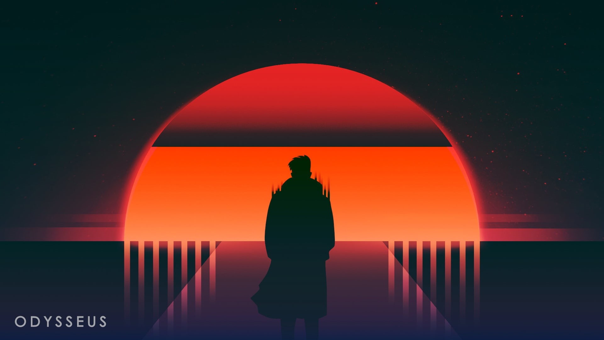 Outrun, Neon, 1080P, Retrouve, Immortal, Music, Retrowave, The sun, Sintav, by Michael @Odysseus_bsp, Synthwave, Michael @Odysseus_bsp, New Retro Wave, HD Wallpaper