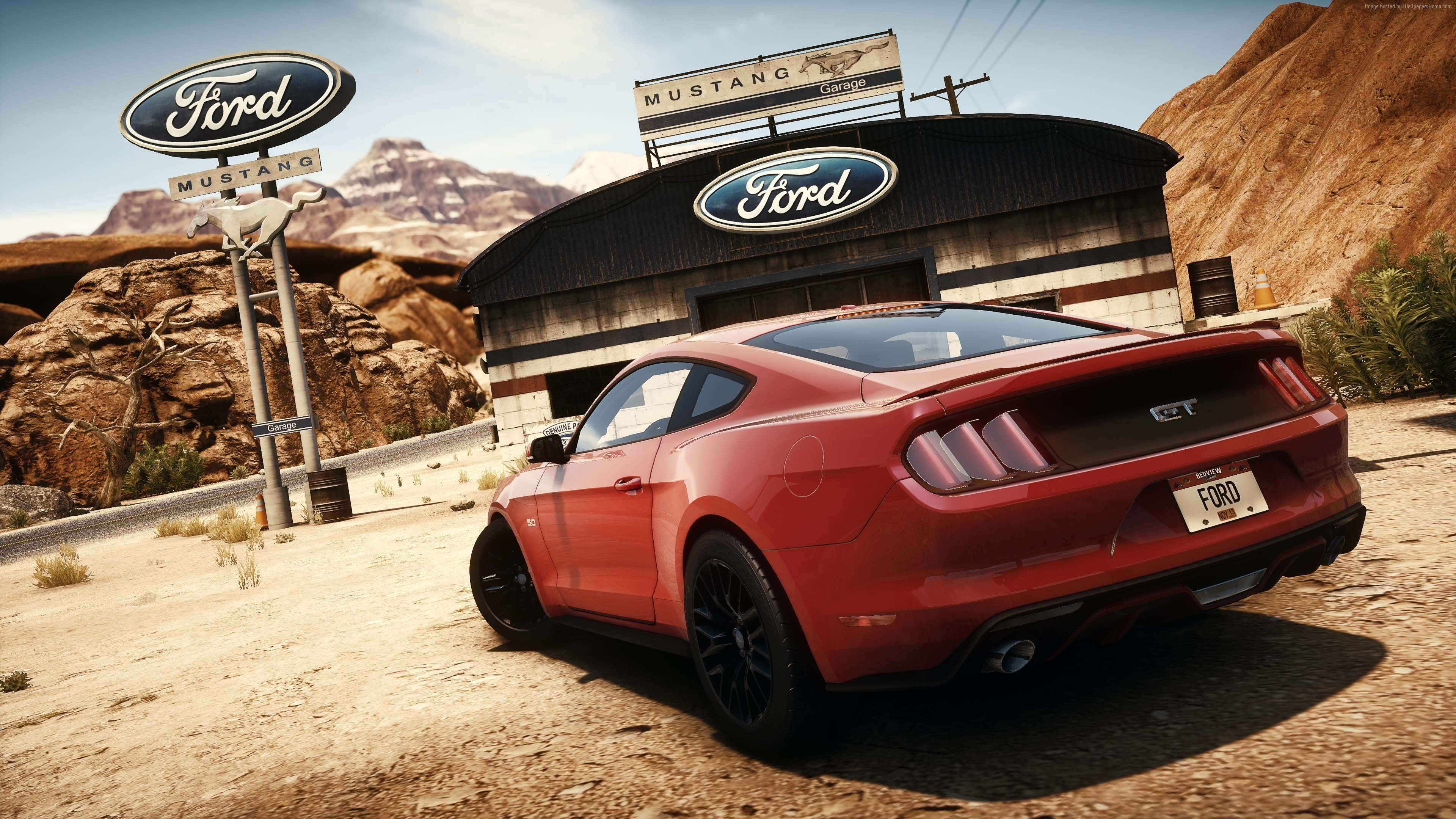 sport car, racing, Best Games 2015, Xbox One, PC, 4K, Ford, PS4, game, Need for Speed 2015, HD Wallpaper