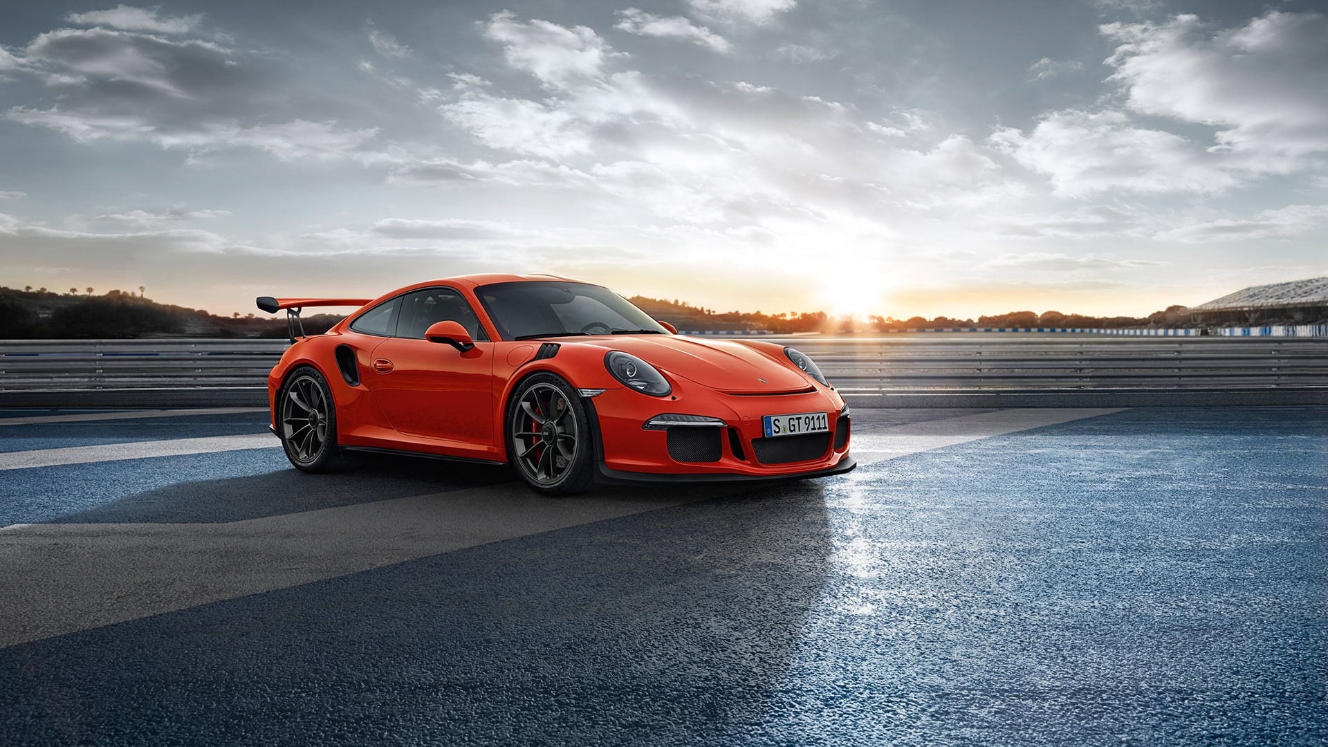 porsche, orange car, car, outdoors, 1080P, excellent, gt, 2015, orange, porsche 911 gt3 rs, rs, HD Wallpaper