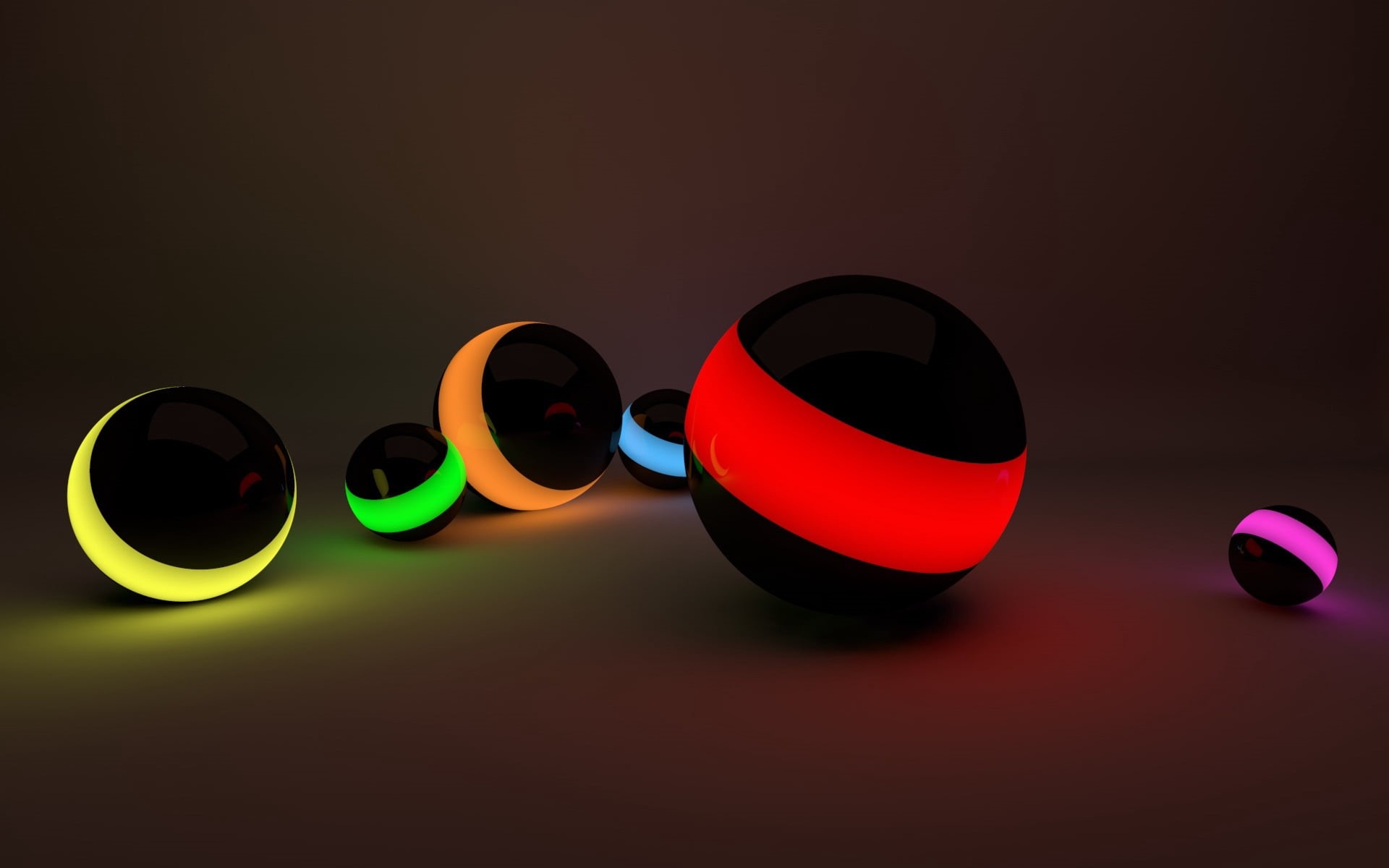 dark, geometric shape, blue, toy, balls, purple, table, no people, illuminated, multi Colored, abstract, orange Color, sphere, reflection, personal accessory, HD Wallpaper