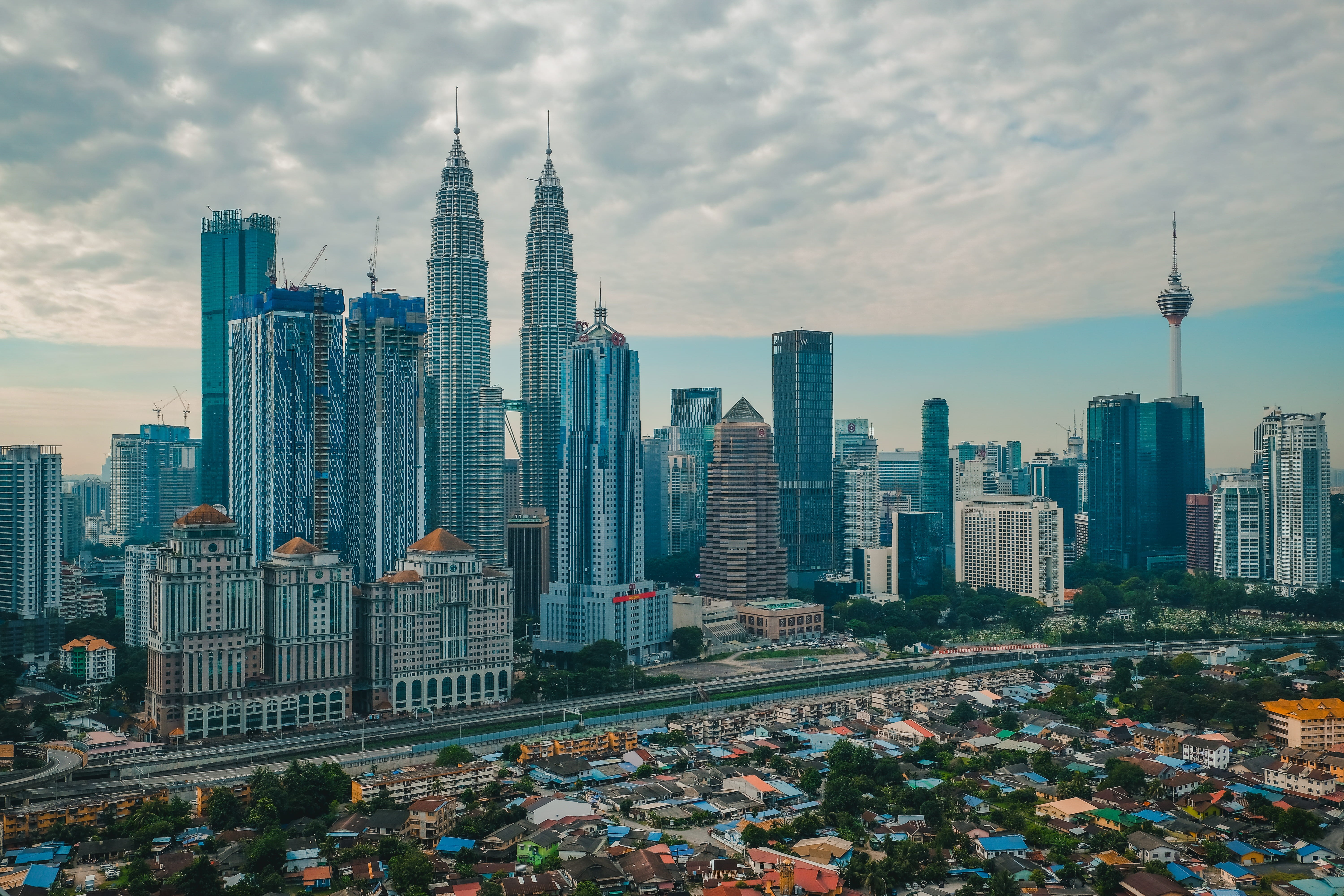 tower, architecture, office building exterior, crowded, slum, travel destinations, financial district, sky, urban, cityscape, nature, city, skyscraper, HD Wallpaper