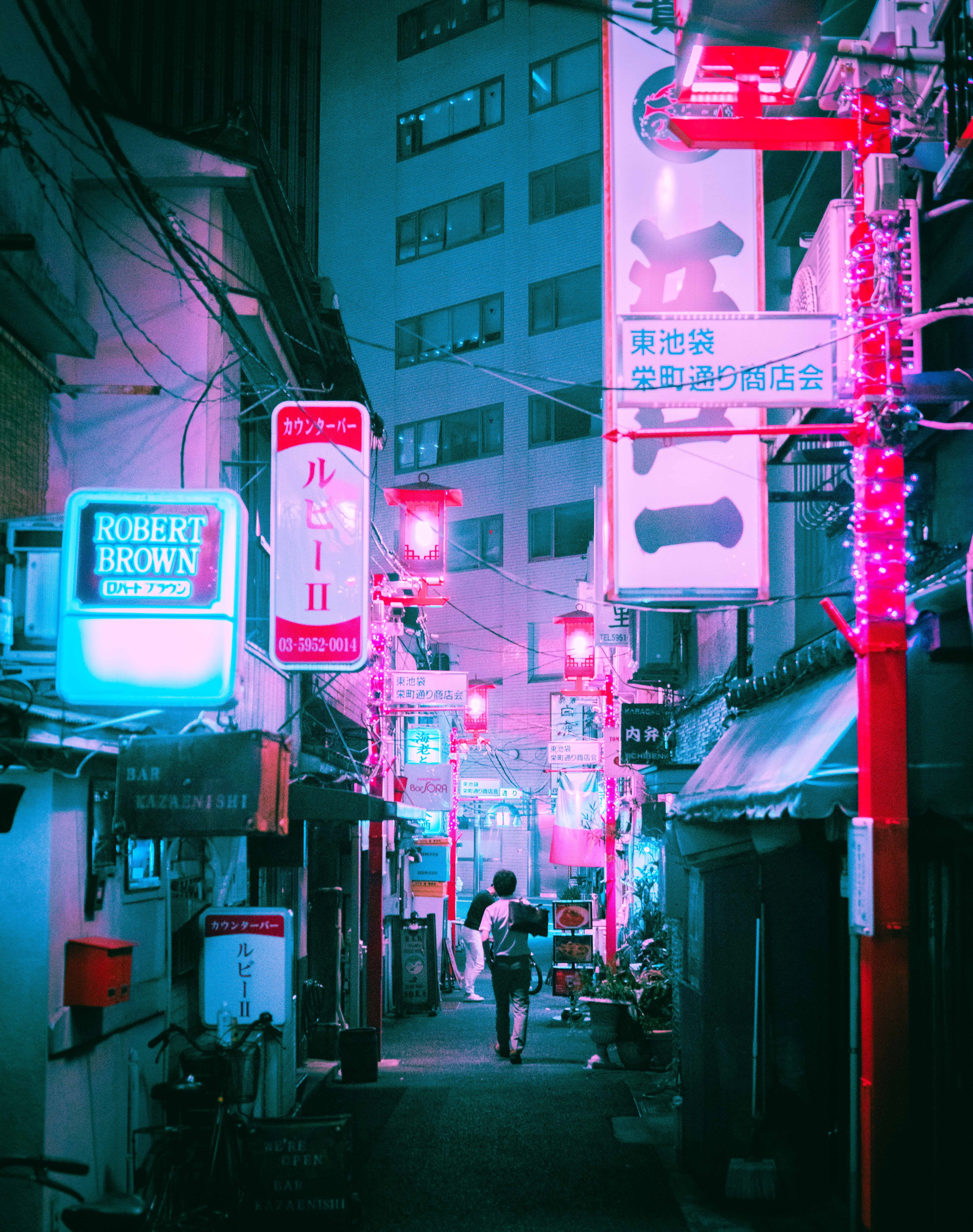 asian, person, city Life, thailand, urban Scene, bangkok, cyberpunk, neon Light, editorial, traffic, alley, thai Ethnicity, neon, neon Color, 5K, lighting Equipment, Phone HD Wallpaper