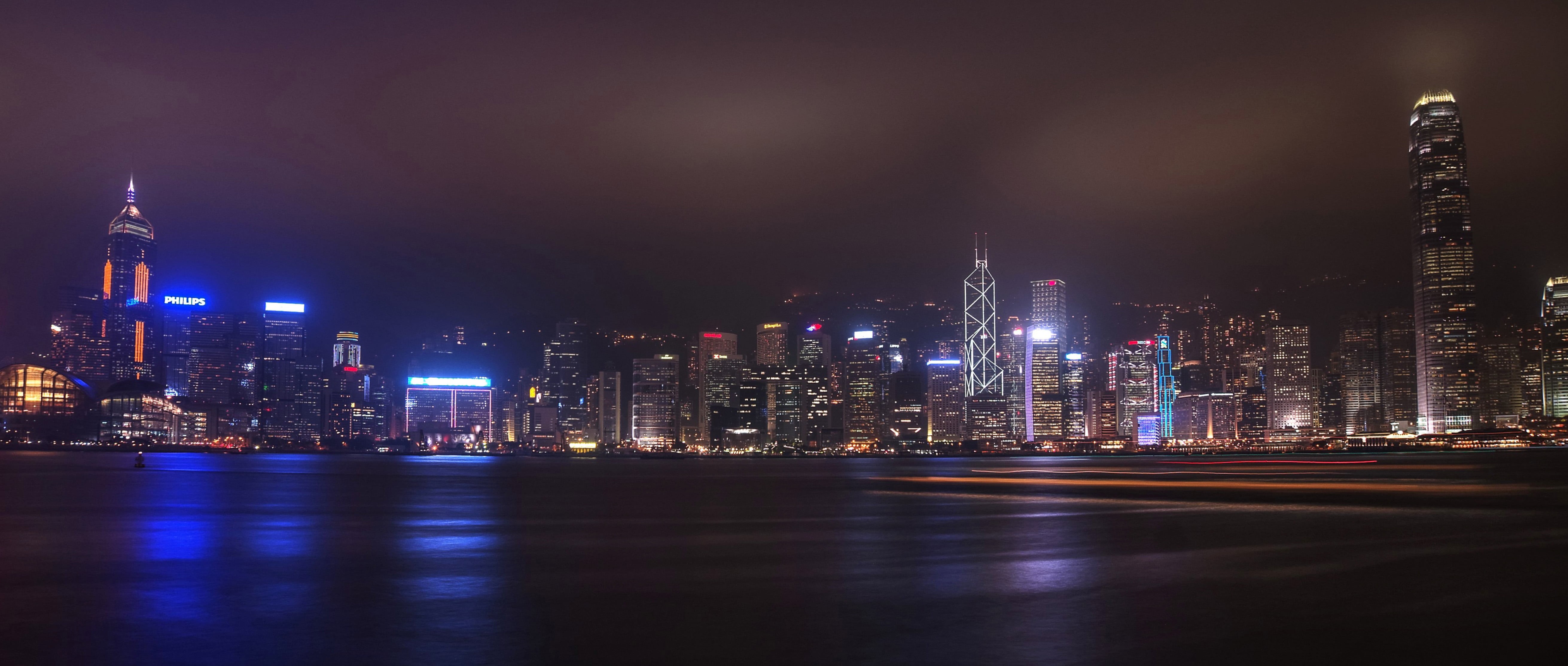skyscraper, building Exterior, night, high rise buildings, Photomatix, nighttime, united Arab Emirates, famous Place, urban Skyline, photography, skyline, HD Wallpaper