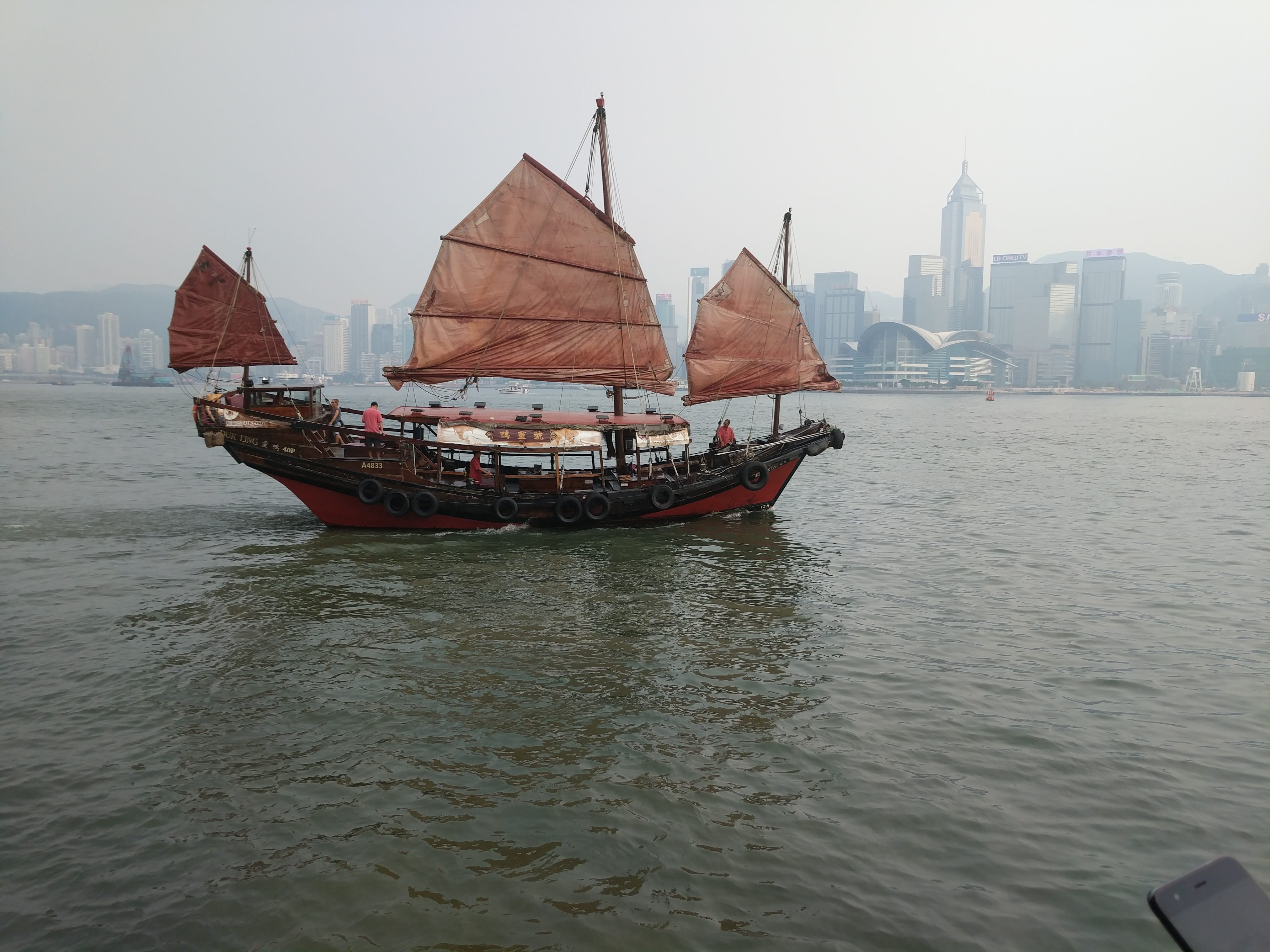 day, nature, outdoors, building exterior, sailboat, 4K, nautical vessel, city, architecture, journey, waterfront, built structure, kowloon public pier, HD Wallpaper