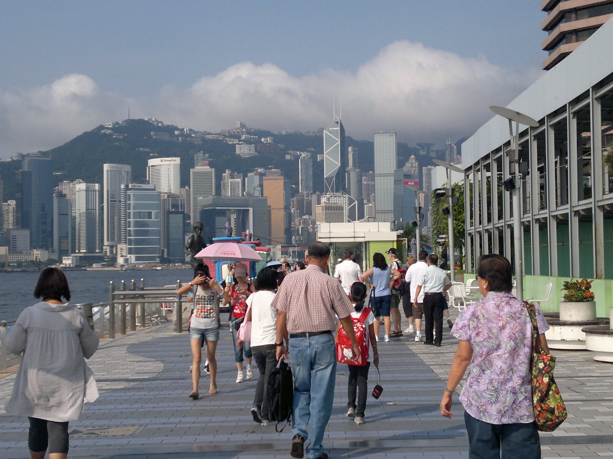 adult, sky, walkway, nature, cityscape, hong, crowd, kowloon, chinese, men, walking, building exterior, outdoors, women, leisure activity, group of people, HD Wallpaper