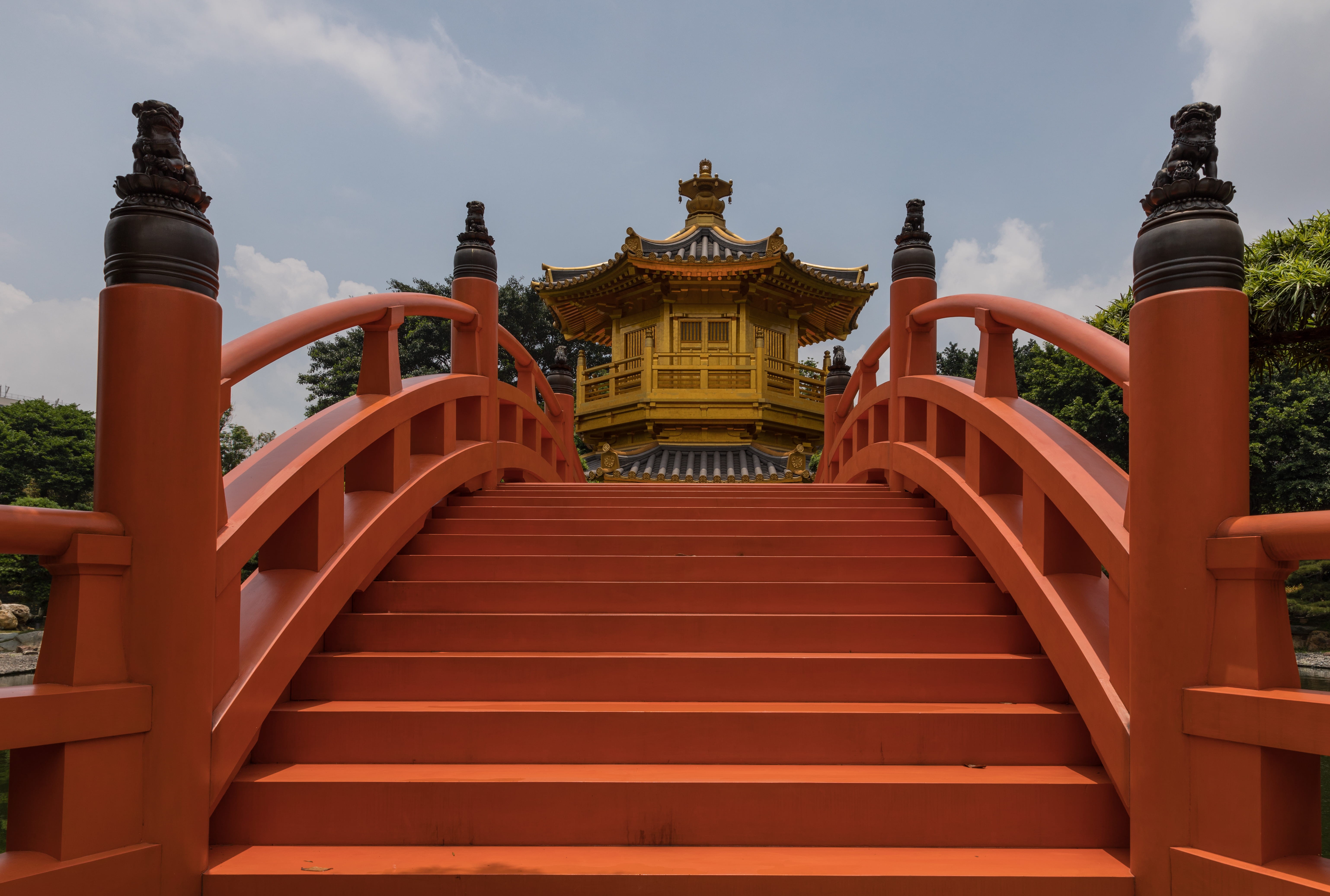 china, 5K, day, spirituality, railing, sky, religion, travel, tourism, travel destinations, architecture, place of worship, building exterior, built structure, HD Wallpaper