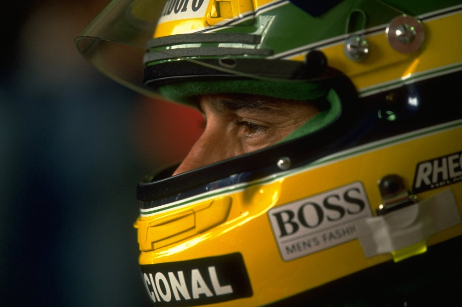portrait, communication, mature adult, champion, adult, full, occupation, car, motor vehicle, 1080P, security, multicolored, one person, Formula 1, male, HD Wallpaper
