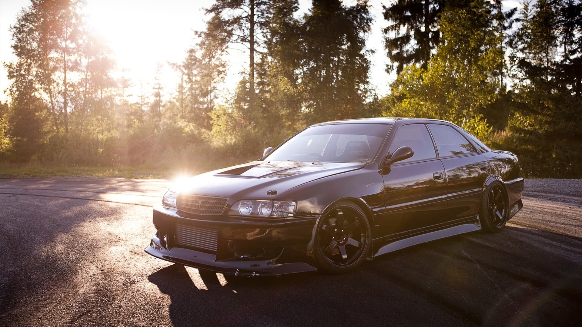 Toyota, Beautiful, Tuning, day, sedan, Machine, The sun, lens flare, JDM, wheel, luxury, JZX100, sports Car, outdoors, land, stationary, street, driving, HD Wallpaper