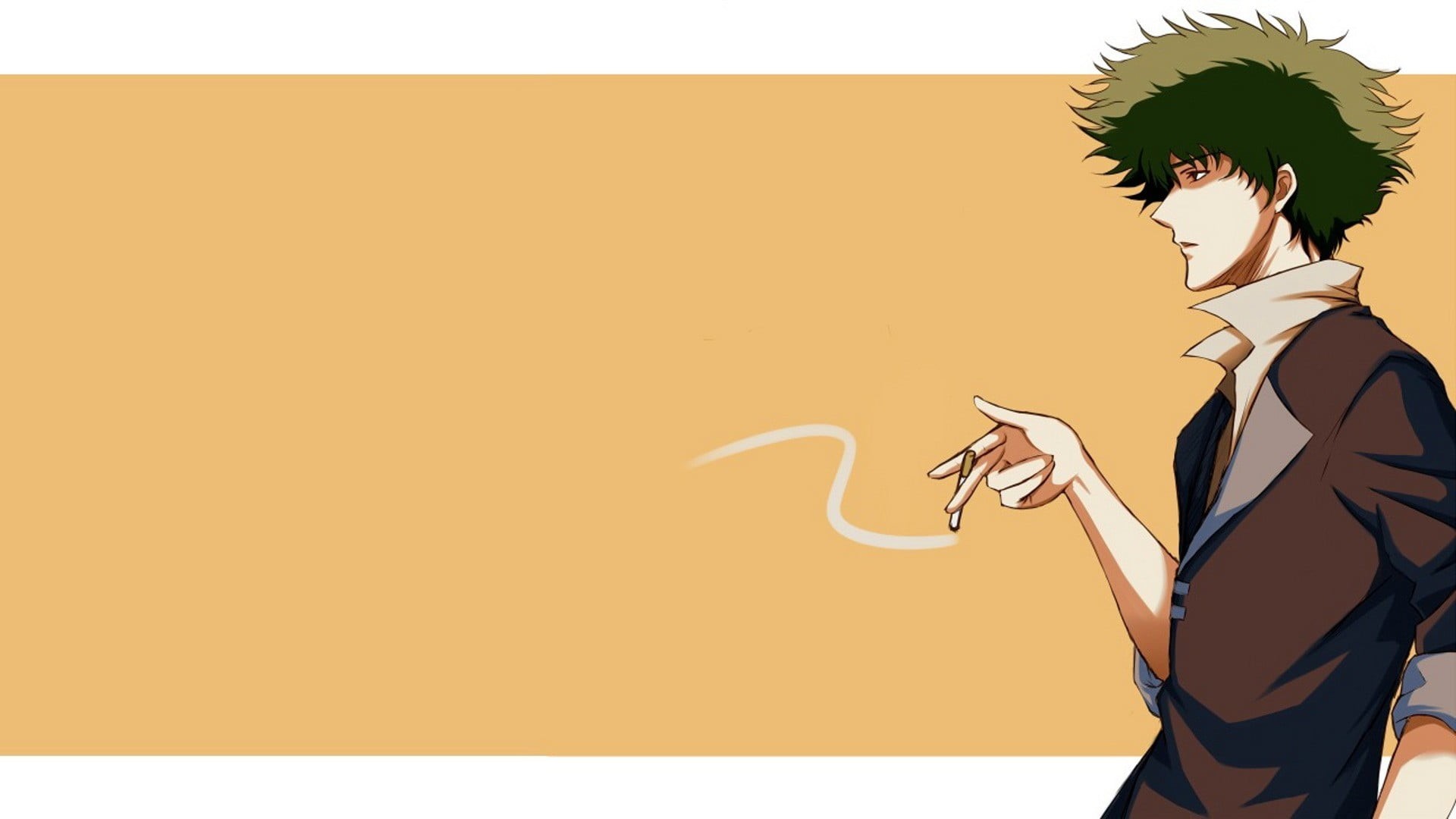bebop, copy space, spike, profile view, digital composite, side view, creativity, business person, Cowboy Bebop, adult, standing, outdoors, spiegel, nature, HD Wallpaper