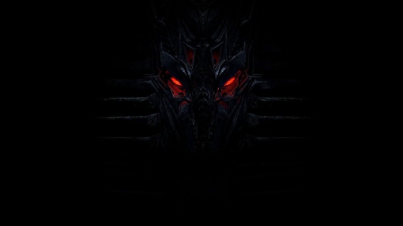 fire, studio shot, black color, dark, heat - temperature, burning, staircase, megatron, transportation, glowing, 720P, transformer, no people, illuminated, HD Wallpaper