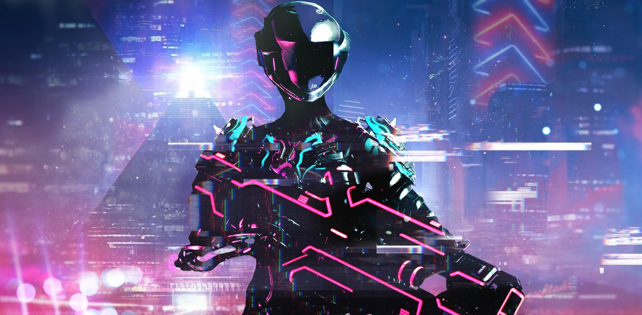 Warframe, Art, 1080P, Cyberpunk, Retrowave, Cyber, Warframe Retrowave, Neon, HD Wallpaper
