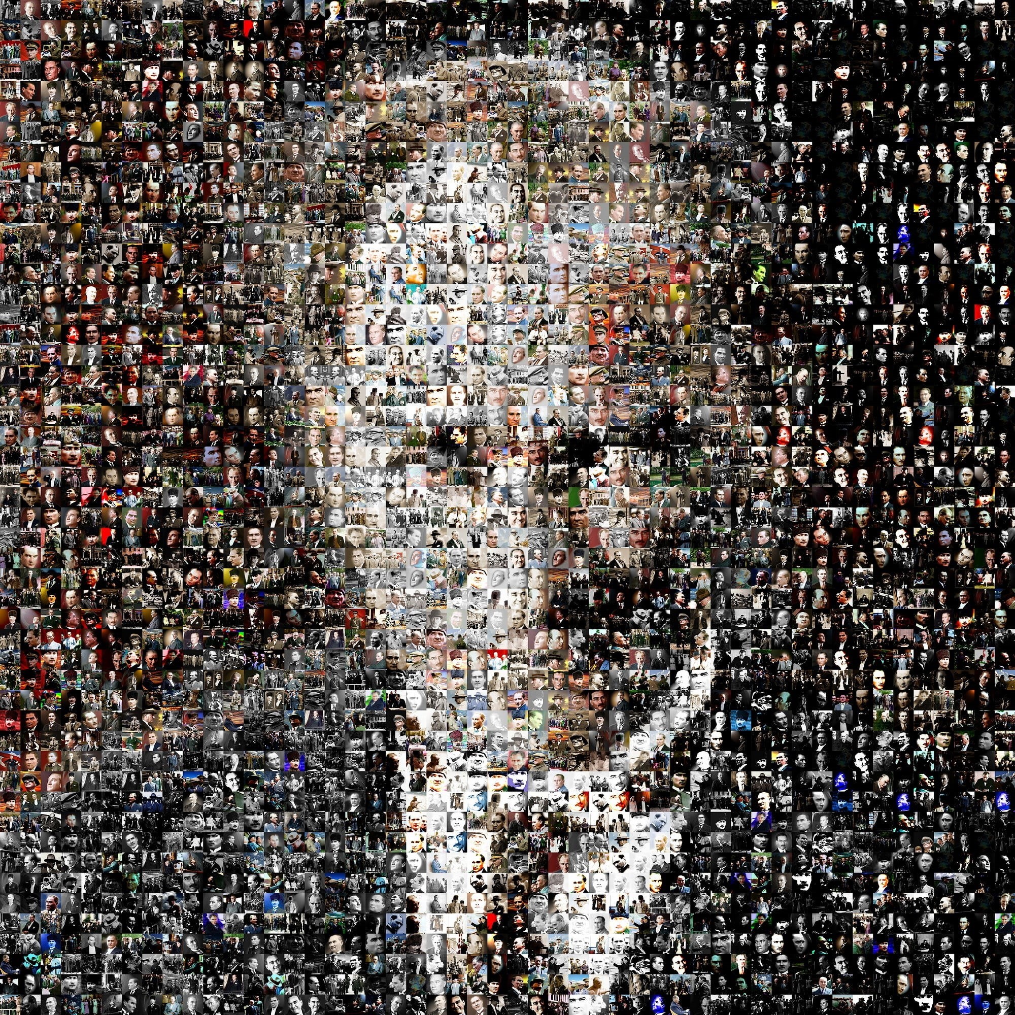 architecture, man, outdoors, crowd, pattern, people, digital composite, travel destinations, multi colored, spectator, Mustafa Kemal Atatürk, full frame, Phone HD Wallpaper
