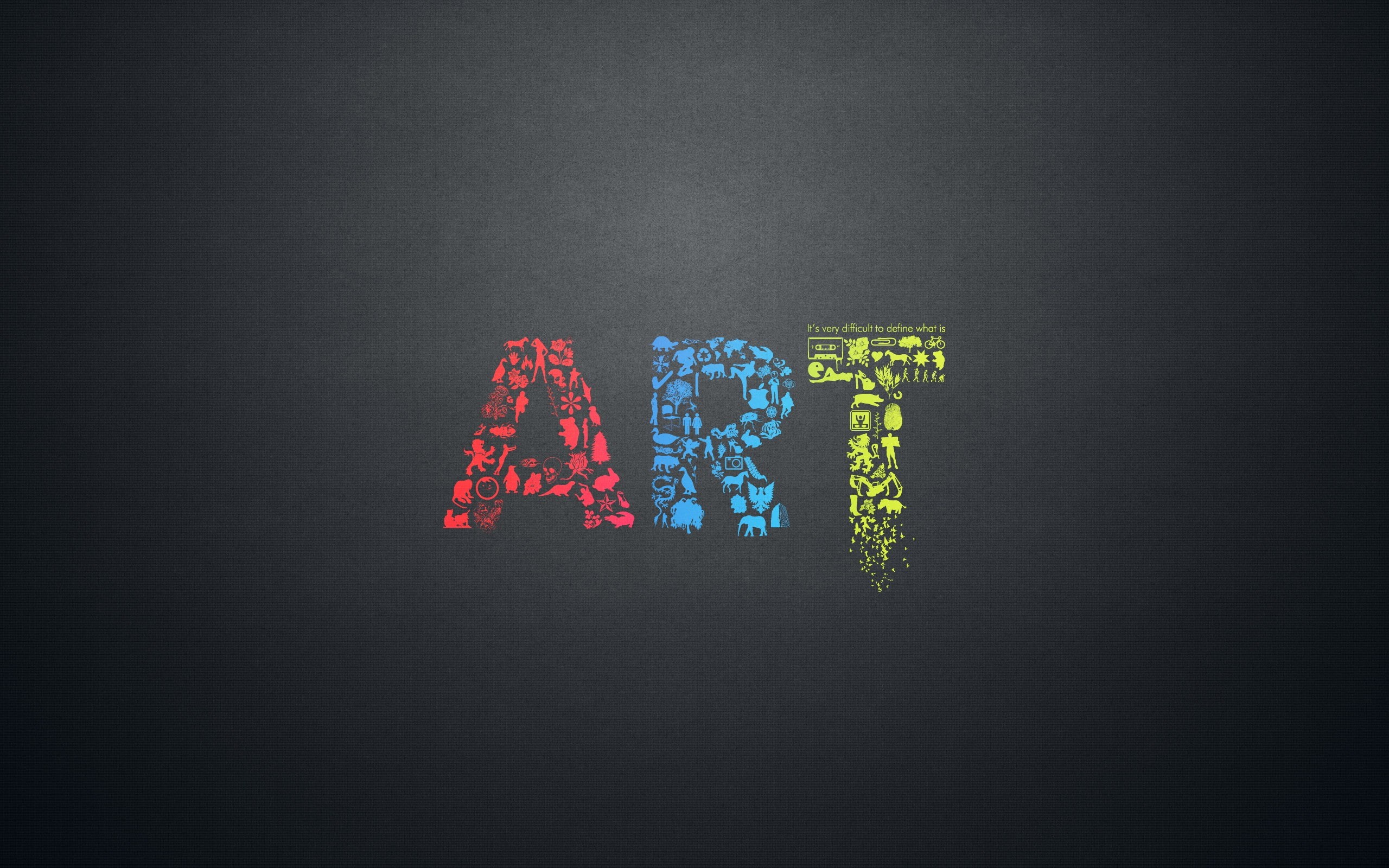 simple background, mosaic, digital art, typography, black, minimalism, 2K, HD Wallpaper