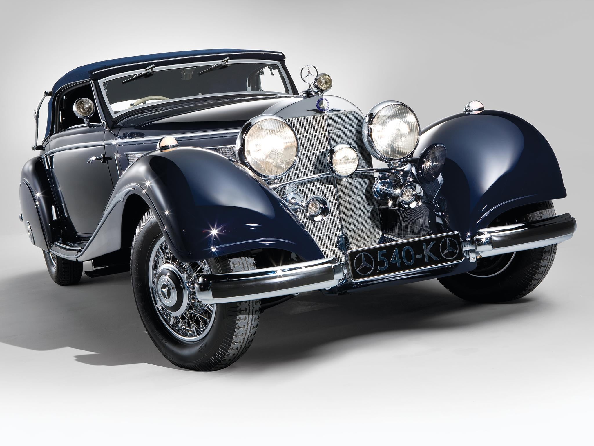side view, 1080P, vintage, mode of transportation, luxury, vehicle, retro styled, silver - metal, elegance, Oldtimer, metal, headlight, gray, chrome, wealth, HD Wallpaper