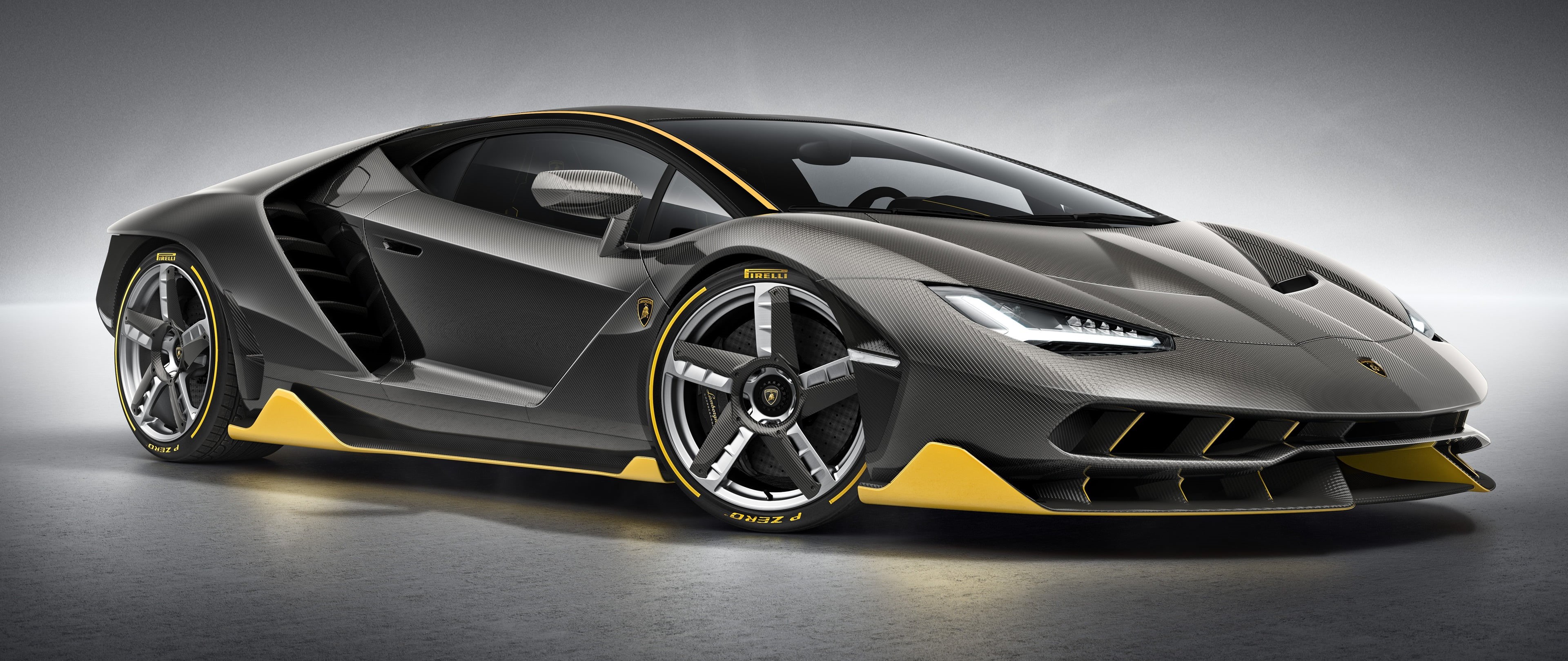 racecar, motor vehicle, chrome, steering, sport, modern, transportation, sports car, mode of transportation, gray, Lamborghini Centenario LP770-4, Super Car , HD Wallpaper