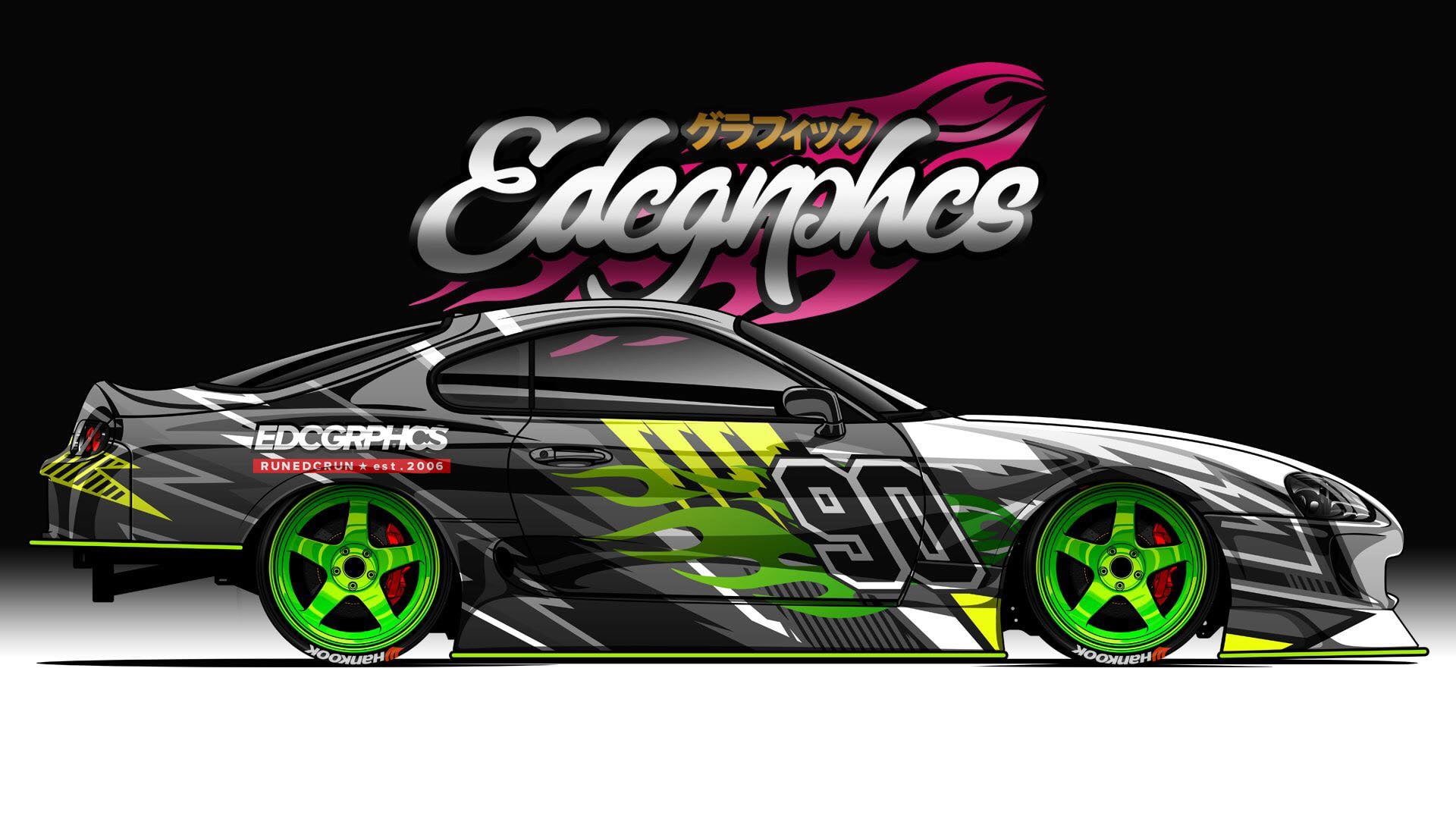 outdoors, transportation, motion, Toyota, 1080P, sign, JDM, travel, wheel, neon, multi colored, sport, mode of transportation, arts culture and entertainment, HD Wallpaper