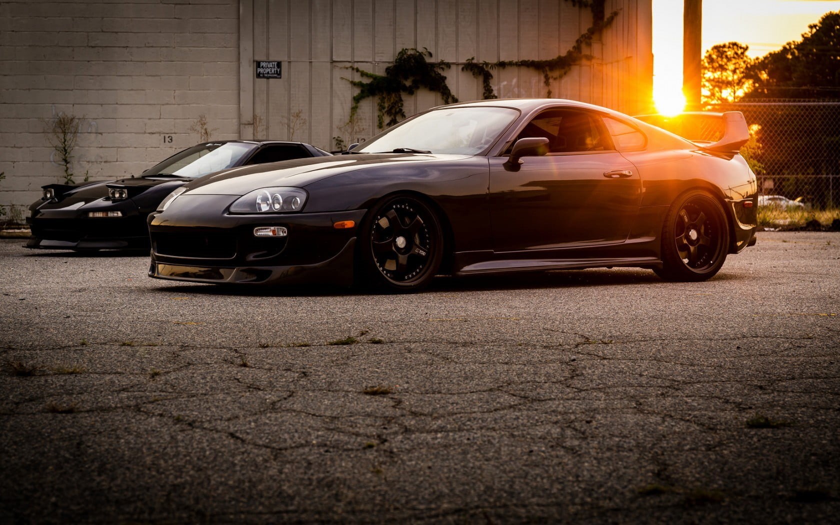 Toyota Supra, no people, road, street, illuminated, wealth, garage, city, motor vehicle, vintage car, stationary, 720P, transportation, parking, retro styled, HD Wallpaper