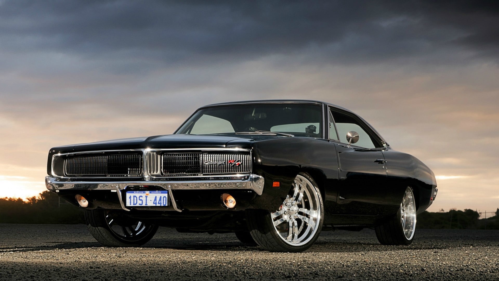 R/T, front View, mode of transportation, retro Styled, car, outdoors, headlight, Dodge, 1969, no People, engine, motor Vehicle, saloon, obsolete, chrome, HD Wallpaper
