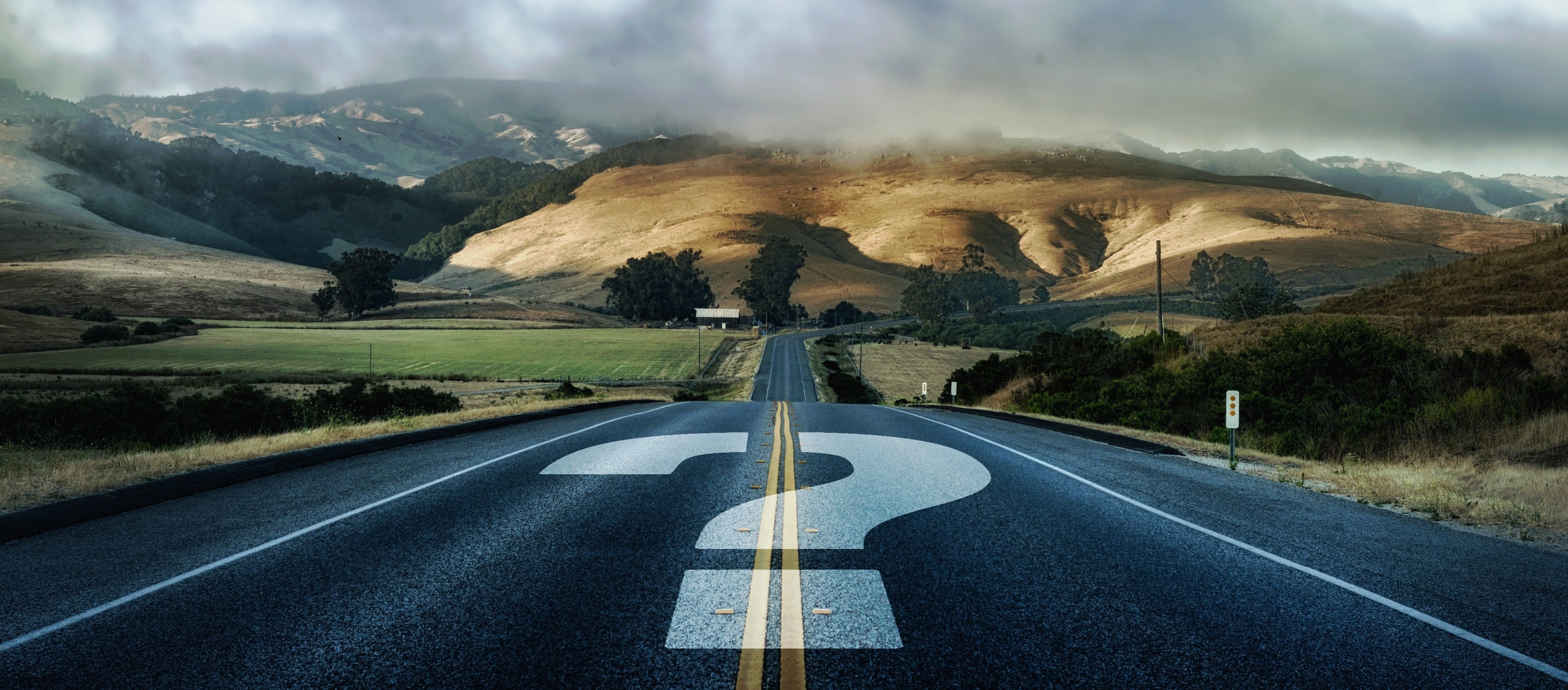 environment, discovery, the way forward, doubt, empty road, 2K, away, development, road marking, road, problems, asphalt, diminishing perspective, marking, HD Wallpaper