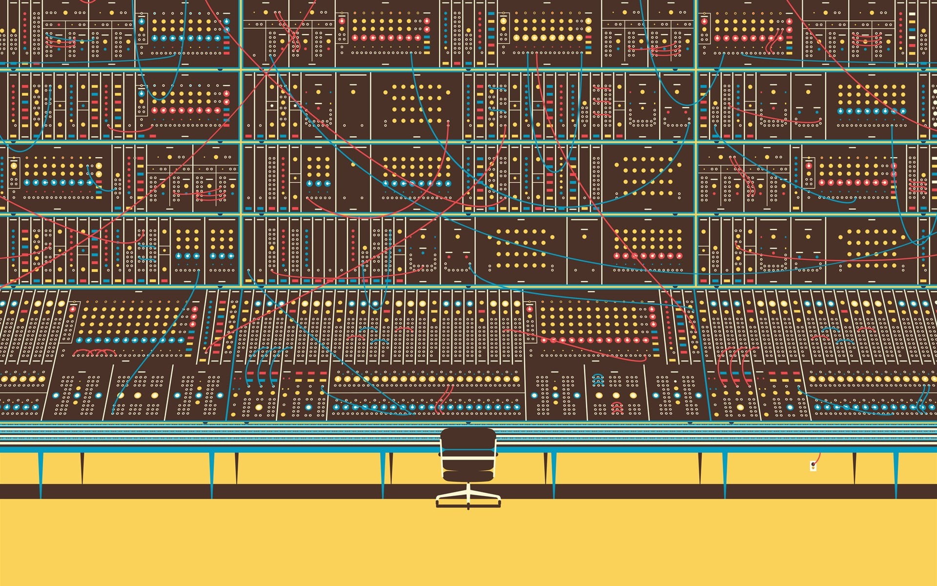 message, vintage, financial figures, number, safety, moog, indoors, architecture, communication, Retro computers, multi colored, synthesizer, circuit, binary code, HD Wallpaper