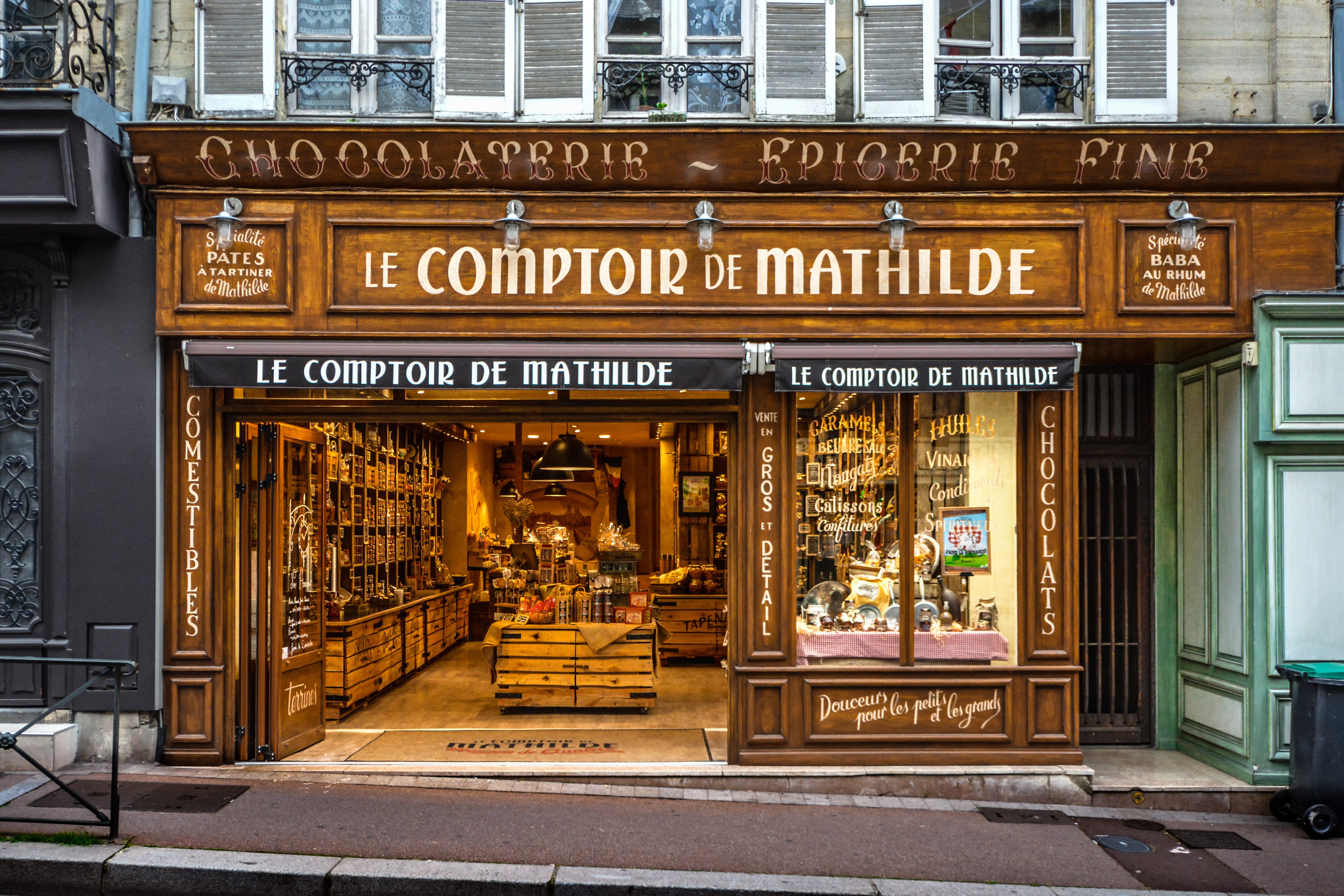 travel, entrance, restaurant, chocolatier, france, business, architecture, front, shop, facade, retail, chocolate shop, travel destinations, matholde, town, HD Wallpaper