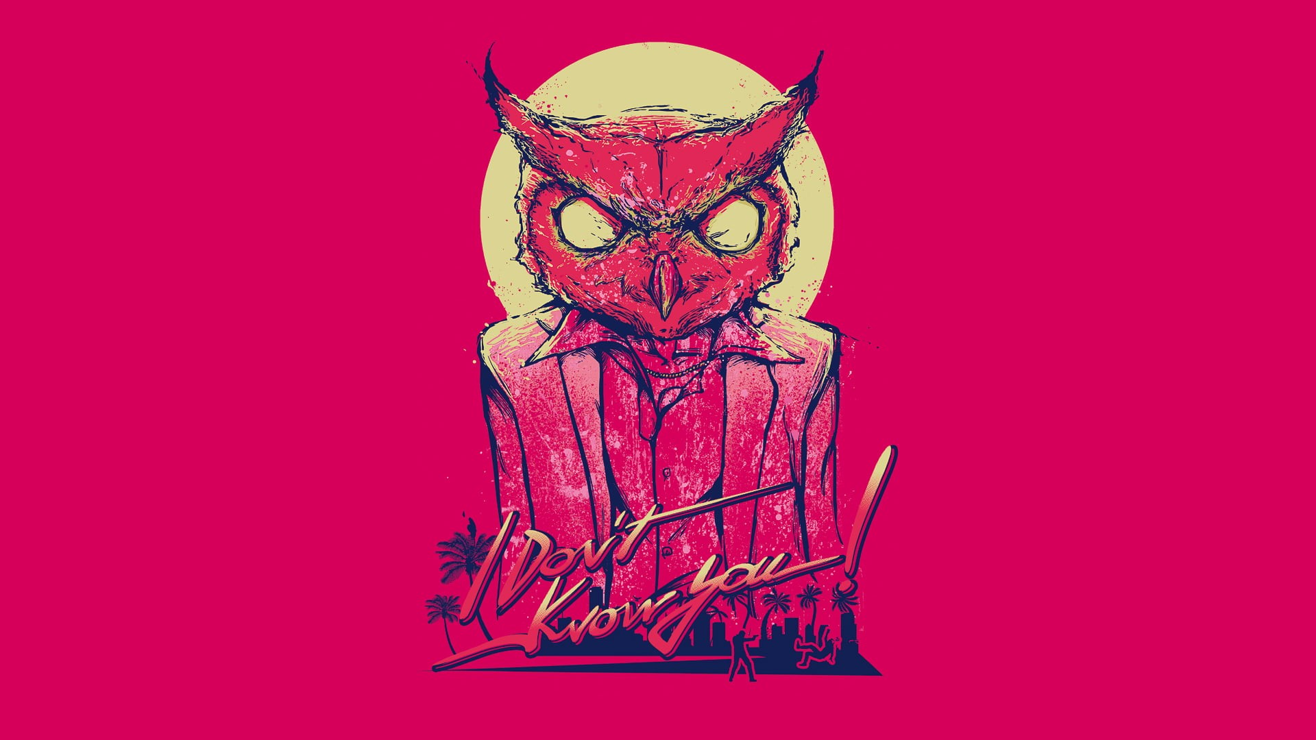 indoors, 1080P, butterfly - insect, video games, colored background, pink, paper, animal body part, no people, pink background, text, single object, Hotline Miami, HD Wallpaper