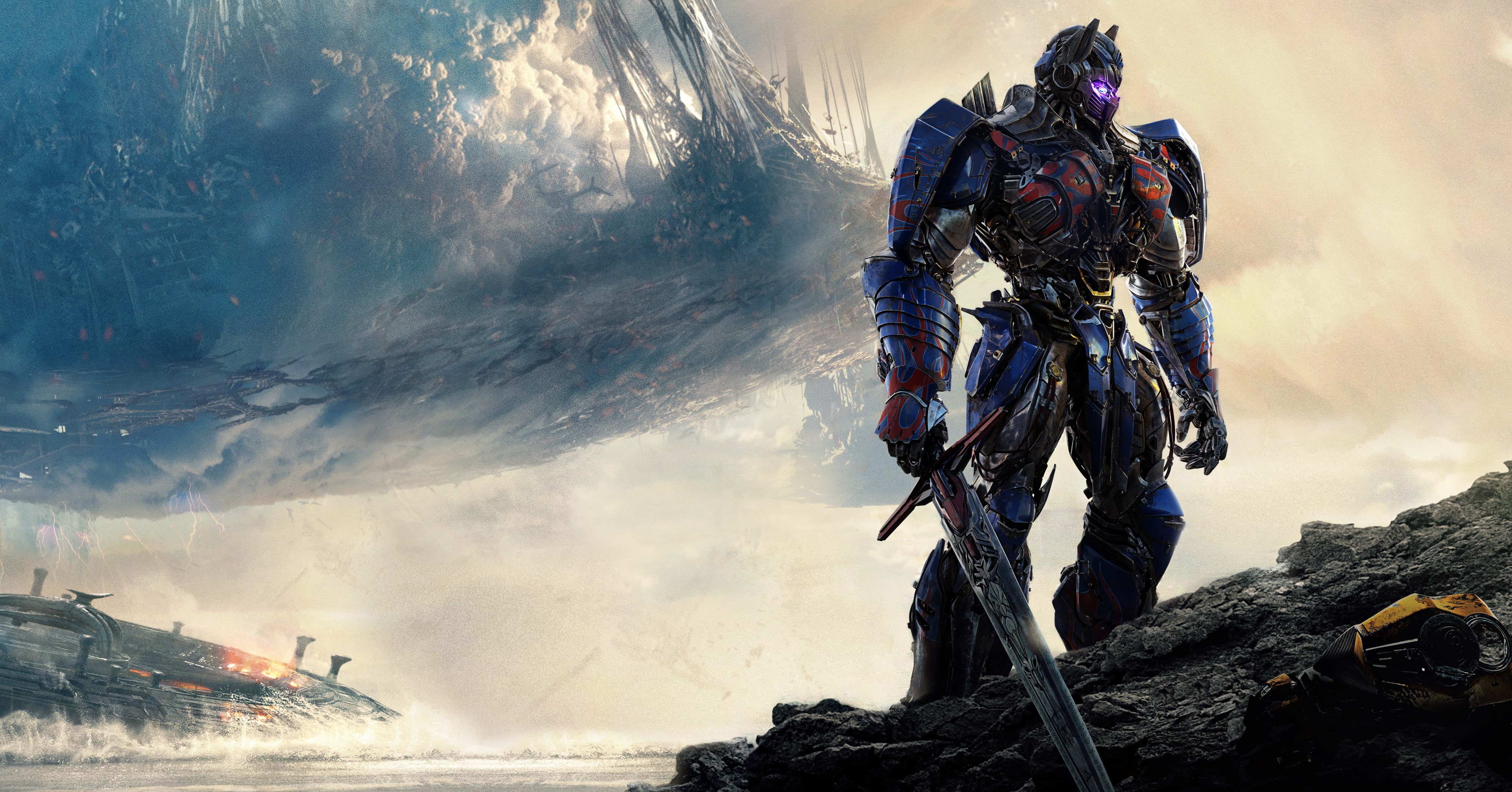 4K, 4K, Optimus Prime, Transformers: The Last Knight, HD Wallpaper