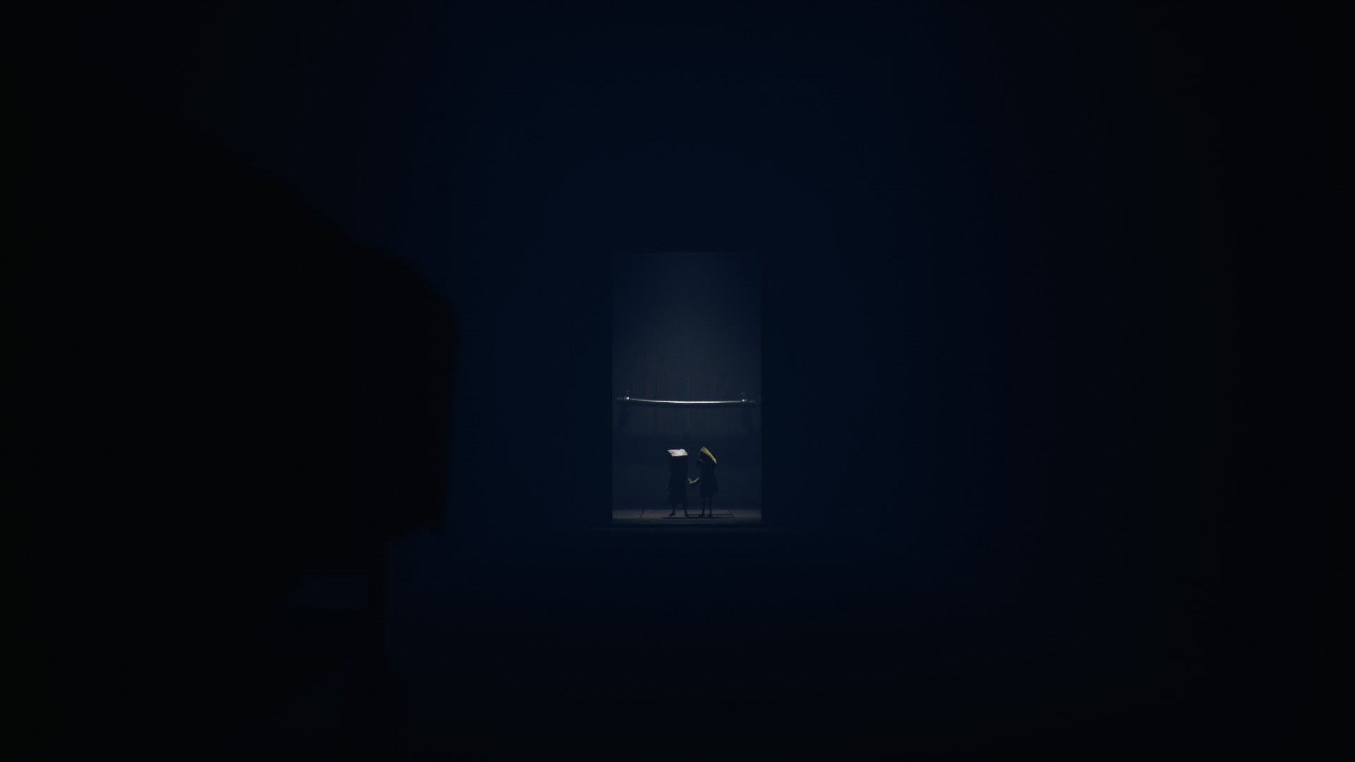 TV, Little Nightmares 2, raincoat, hallway, horror, city, friendship, Little Nightmares, flashlight, video games, 1080P, spooky, HD Wallpaper