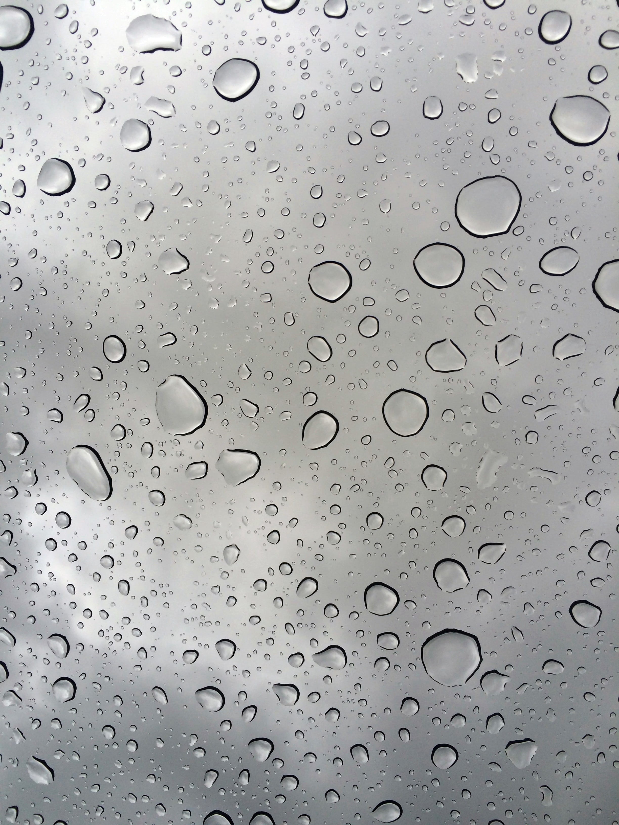 texture, drop, rainy days, season, wet, full frame, liquid, glass - material, closeup, backgrounds, photo, weather, close-up, 2K, window, raindrops, nature, Phone HD Wallpaper
