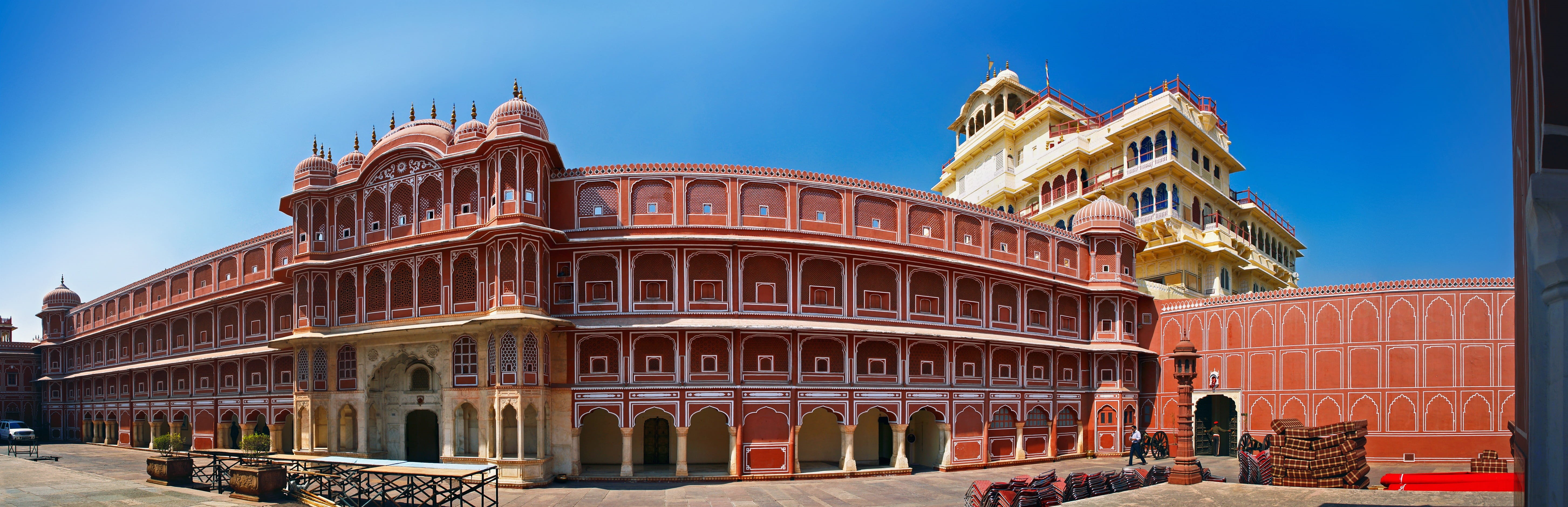 royal, nature, sky, wall, famous Place, religion, historic, old, pink, art and craft, built Structure, architecture, culture, panoramic, color Image, cityscape, HD Wallpaper