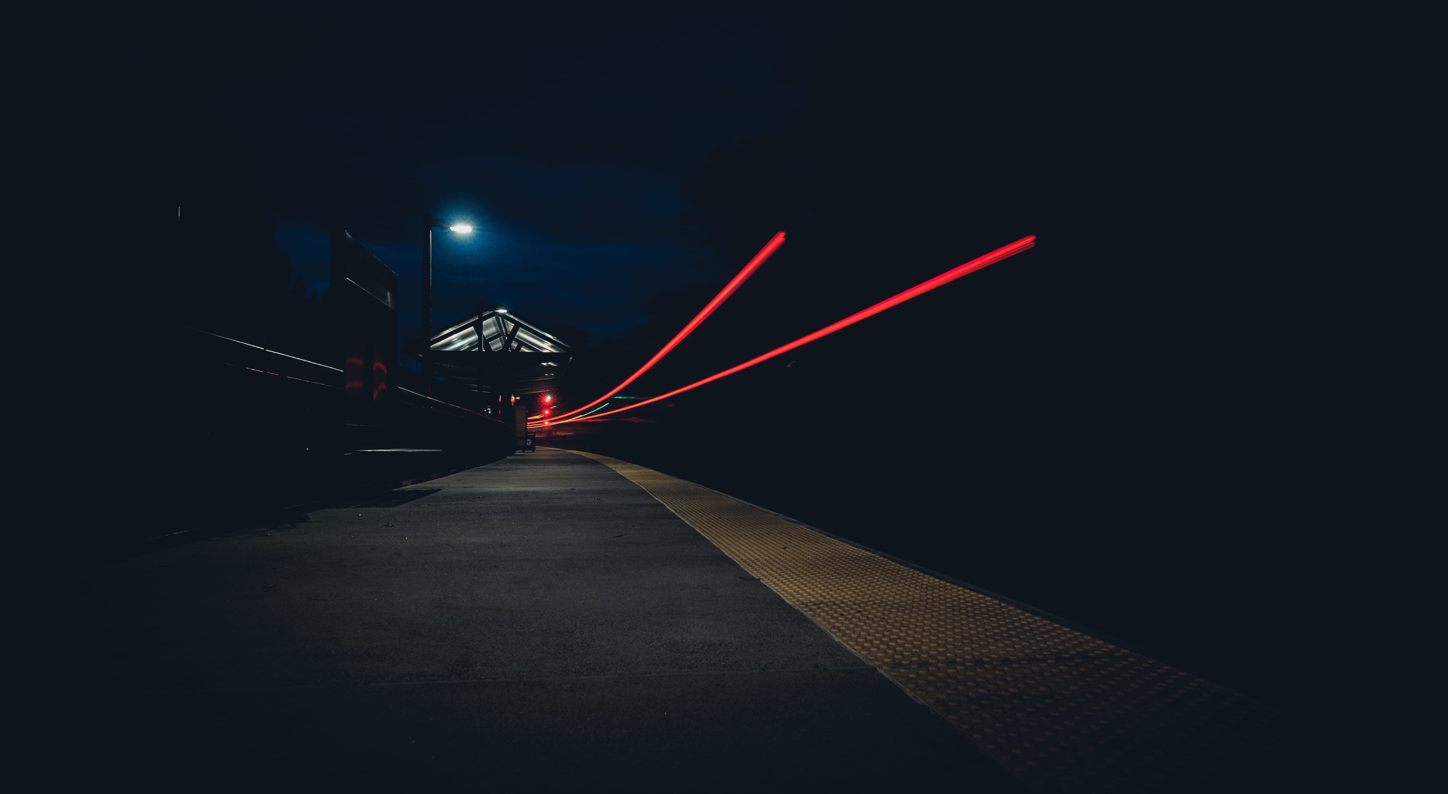 no people, dark, lighting equipment, illuminated, city, direction, photo, outdoors, connection, built structure, mode of transportation, long exposure, HD Wallpaper