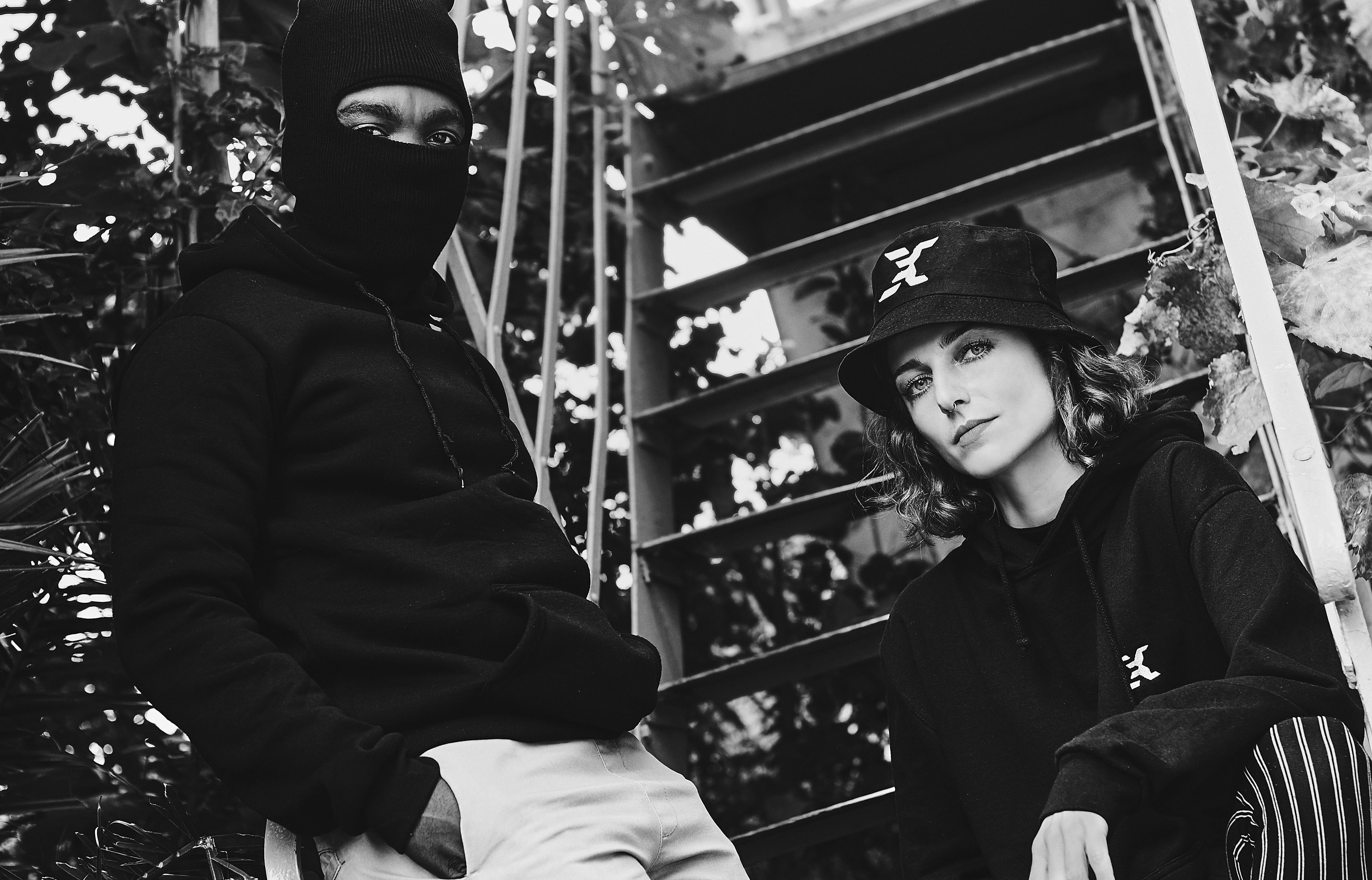 hat, casual clothing, mask, architecture, young men, clothing, people, leisure activity, facial expression, near, outdoors, looking at camera, cap, wear, HD Wallpaper