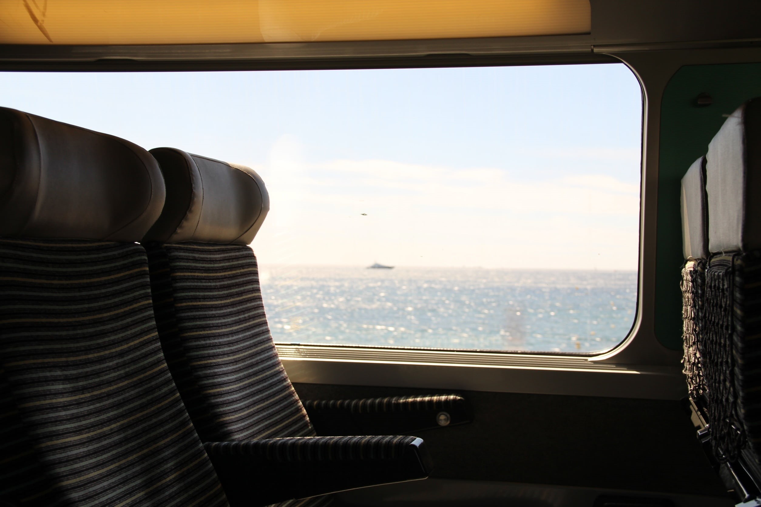 journey, water, no people, travel, interior, black, trip, sky, 1080P, transparent, vehicle interior, seat, seats, carriage, nature, looking at view, transit, HD Wallpaper