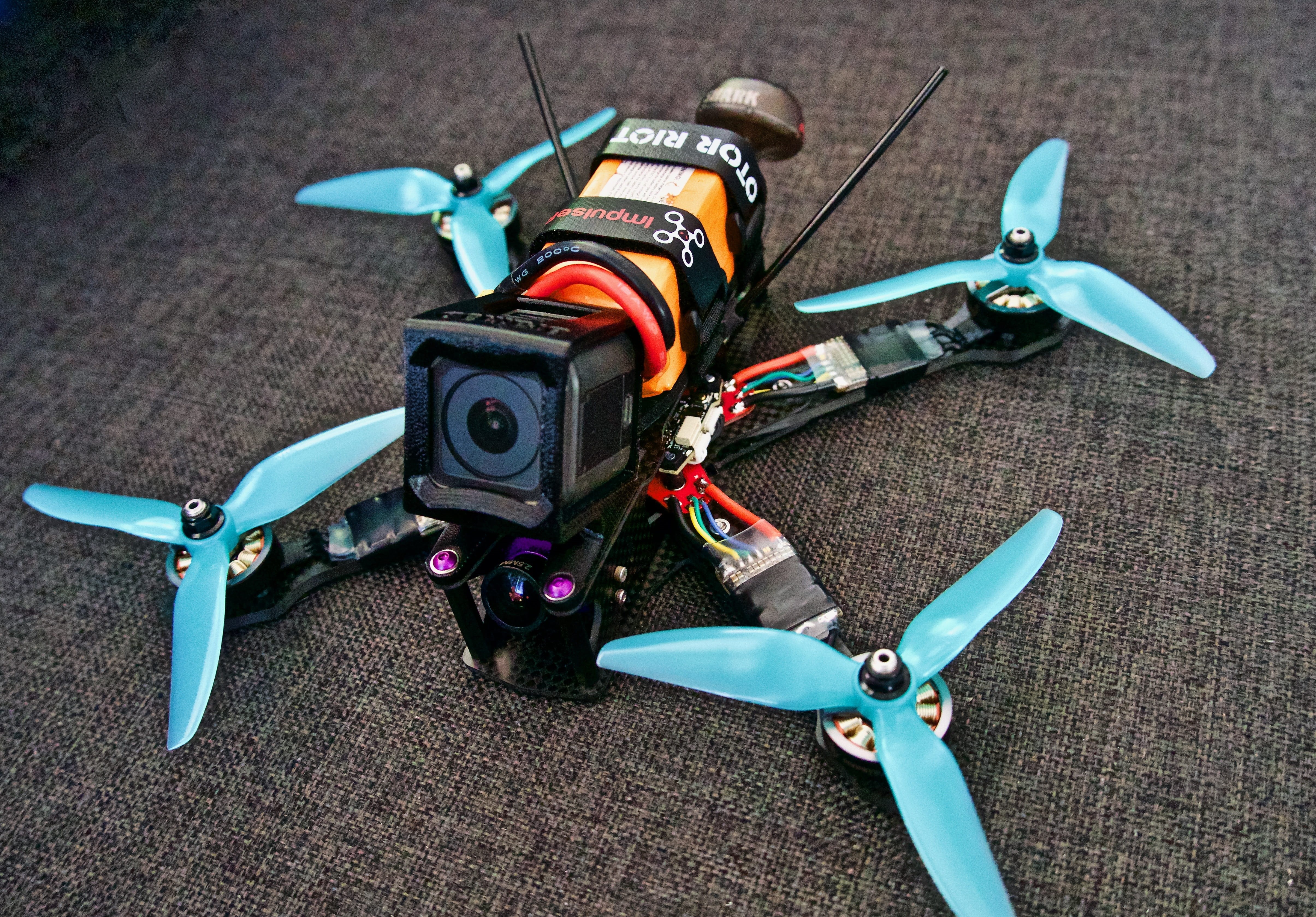 still life, high angle view, drone, quadcopter, aircraft, craft, multicopter, toy, no people, technology, equipment, close-up, 4K, creativity, camera, HD Wallpaper