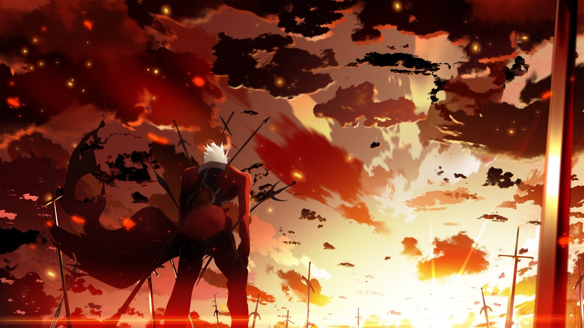 anime, 1080P, Archer (Fate/Stay Night), Fate Series, Fate/Stay Night, HD Wallpaper