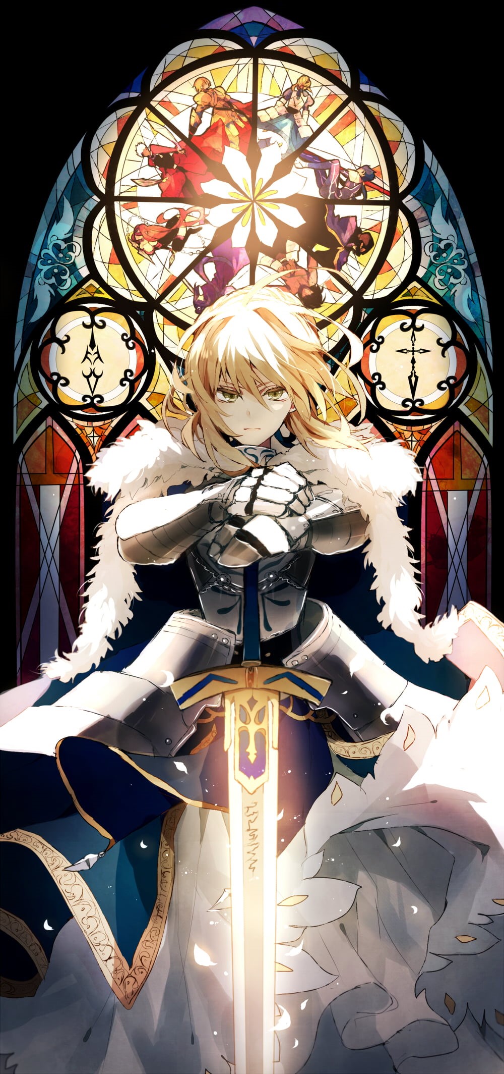 Assassin (Fate/Stay Night), Caster (Fate/Stay Night), Fate Series, 1080P, Saber, Archer (Fate/Stay Night), Rider (Fate/Stay Night), blond hair, Fate/Stay Night, Phone HD Wallpaper