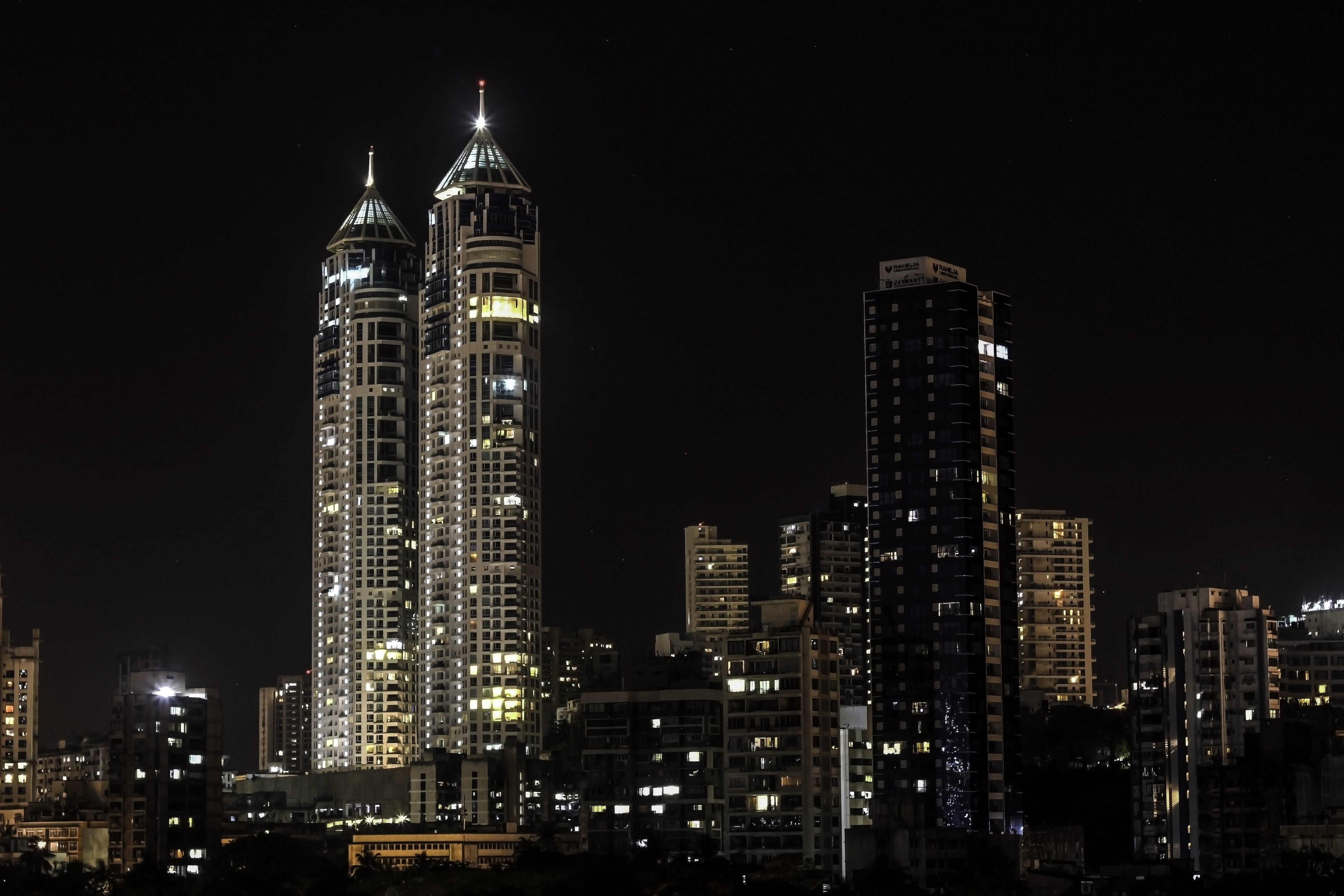 residential district, 5K, Mumbai, bombay, financial district, city, cityscape, architecture, skyscrapers, photos, India, tower, tall - high, landscape, HD Wallpaper