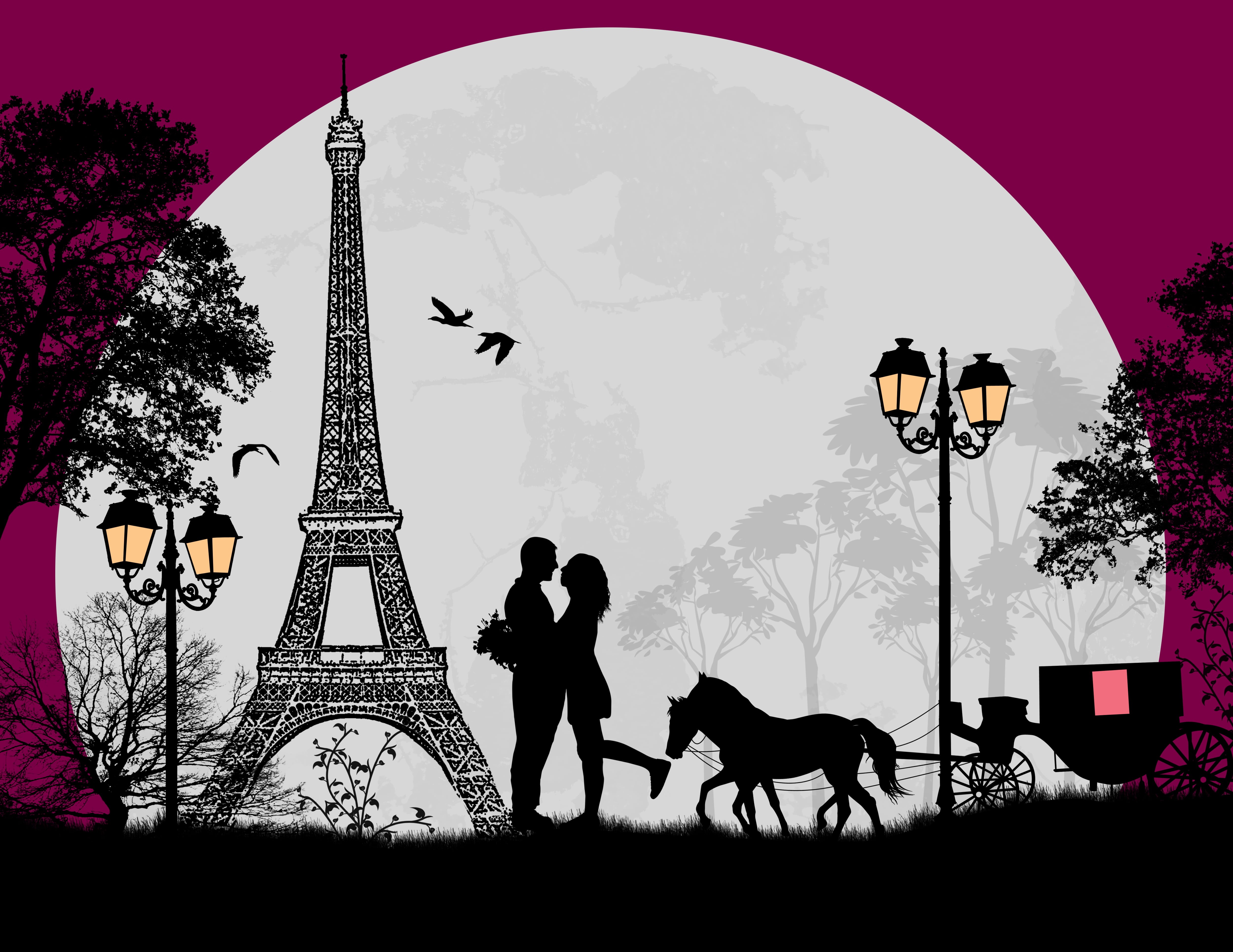 one animal, mammal, vector, horse, outline, famous Place, nature, plant, silhouette, full moon, animal wildlife, art, domestic, symbol, vertebrate, tree, HD Wallpaper