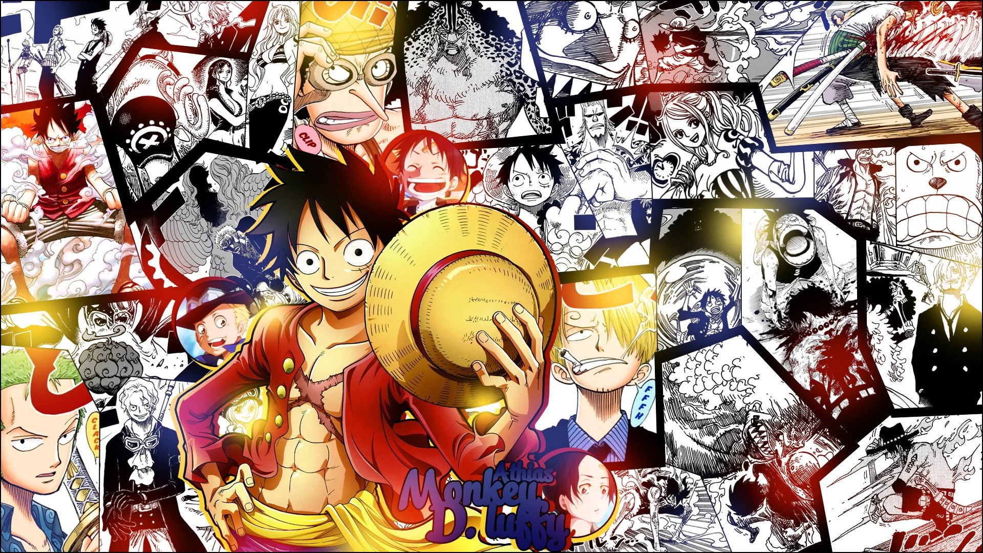 Monkey D. Luffy, Nami (One Piece), Anime, Tony Tony Chopper, Zoro Roronoa, One Piece, Usopp (One Piece), Portgas D. Ace, 1080P, Nico Robin, Sanji (One, HD Wallpaper