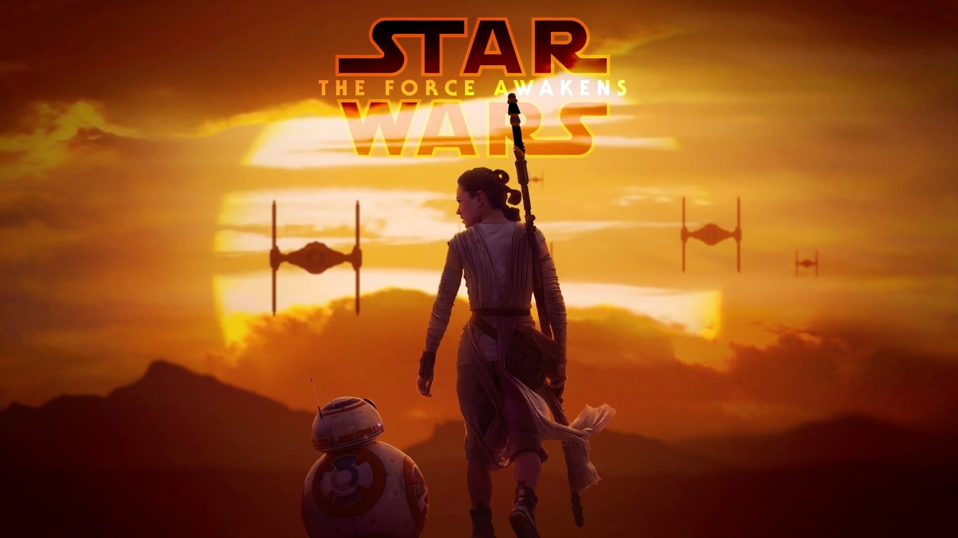 1080P, travel, sign, Star Wars: The Force Awakens, three quarter length, standing, awakens, cloud - Sky, sun, transportation, wars, adult, Daisy Ridley, HD Wallpaper