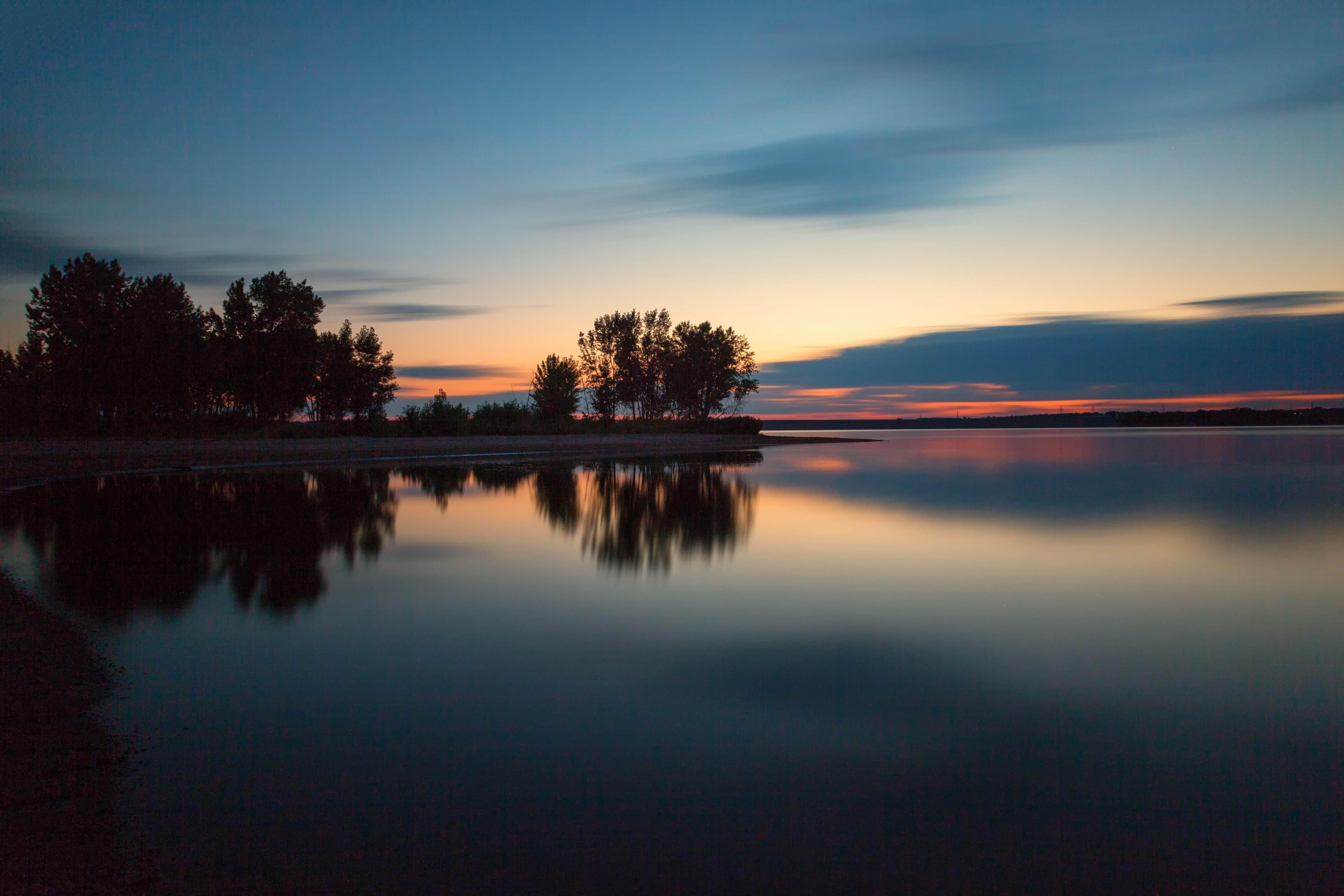 landscape, Chatfield State Park, sky, golden, sunset, LE, hour, lake, outdoors, Colorado  Lake, morning, silhouette, water, blue, body of water, clouds, HD Wallpaper