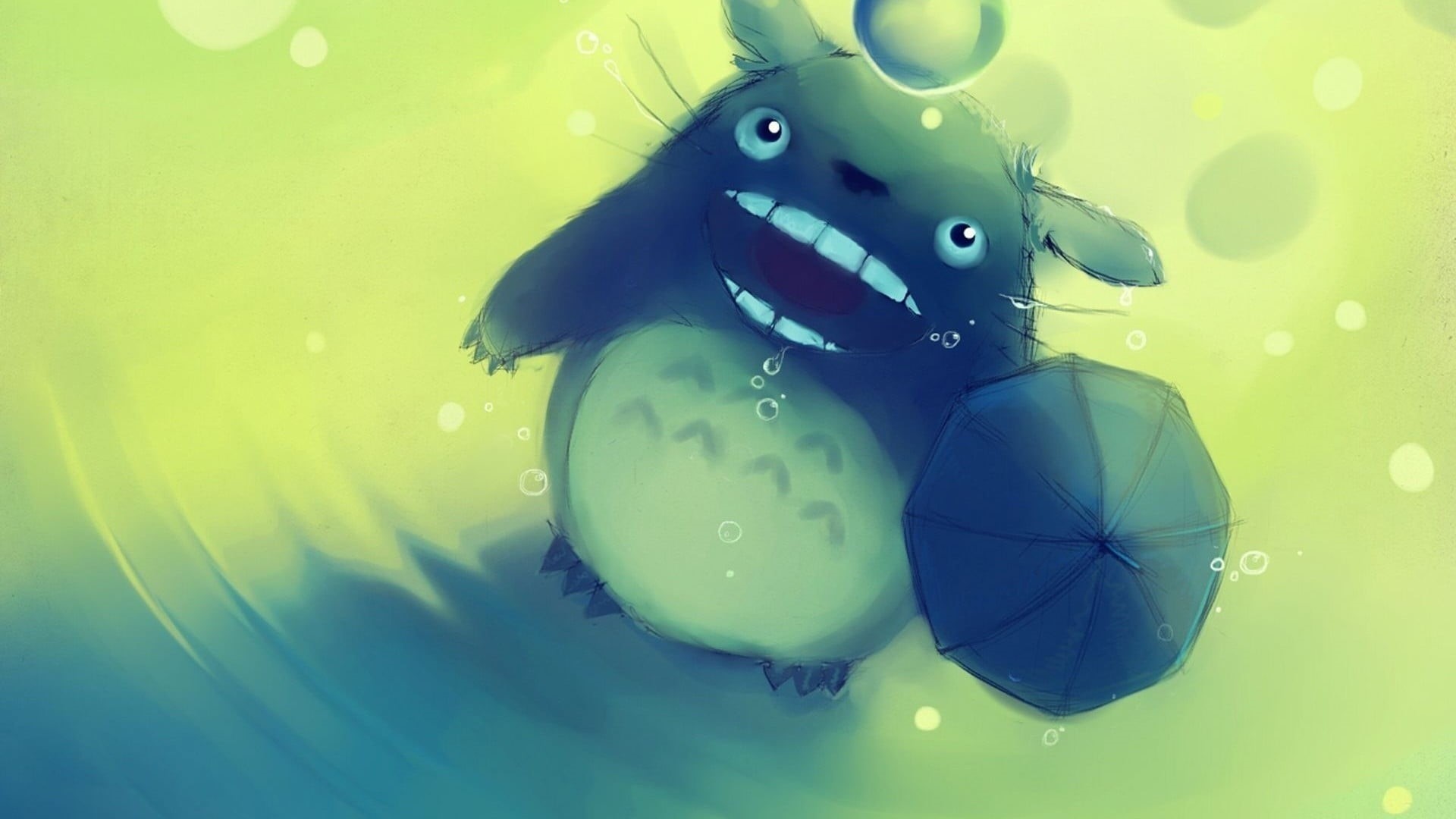 Totoro, aquatic mammal, pool, Apofiss, floating on water, animal themes, neighborhood, sea, nature, inflatable, representation, anime, swimming, underwater, HD Wallpaper