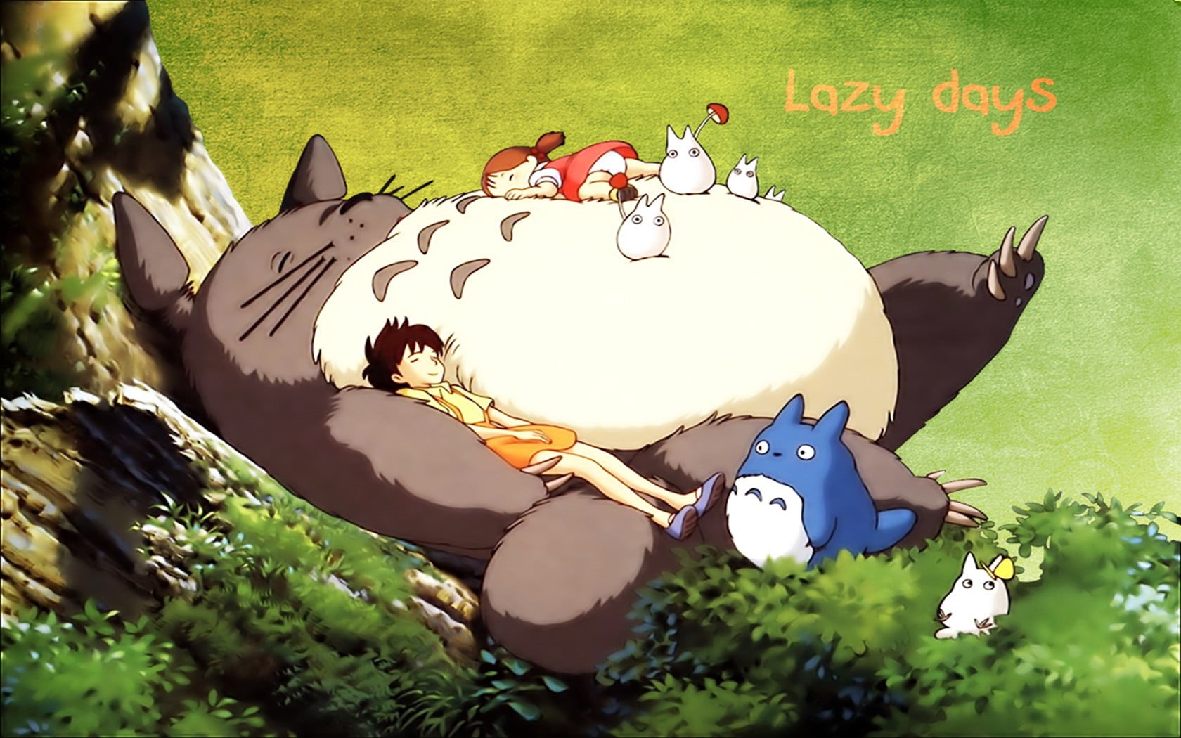 communication, holiday, Studio Ghibli, day, green color, celebration, My Neighbor Totoro, grass, no people, 720P, art and craft, plant, celebration event, HD Wallpaper