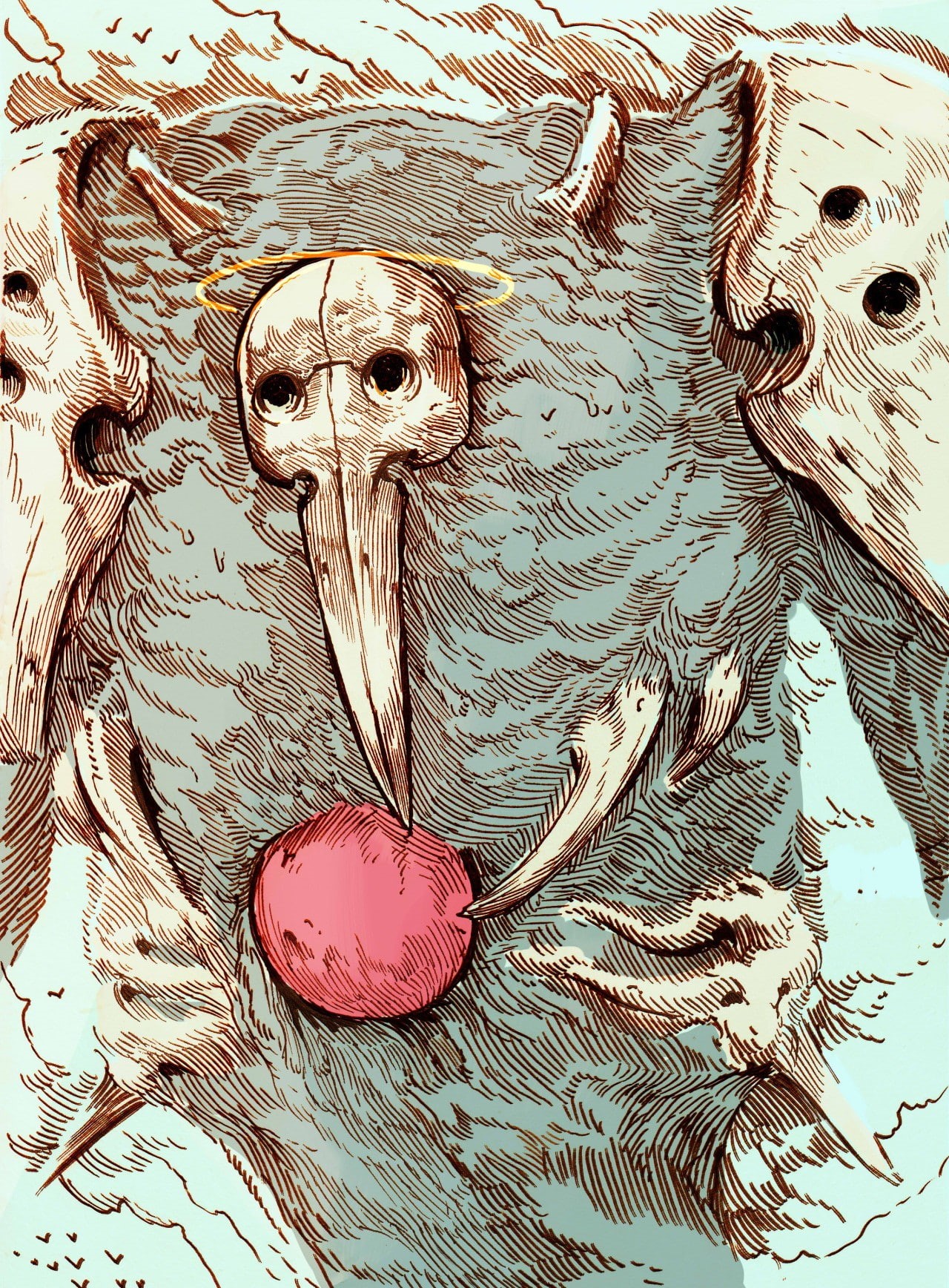 close-up, animal body part, vertebrate, one animal, 720P, representation, indoors, day, Angel (Evangelion), art and craft, Sachiel (Evangelion), no people, Phone HD Wallpaper